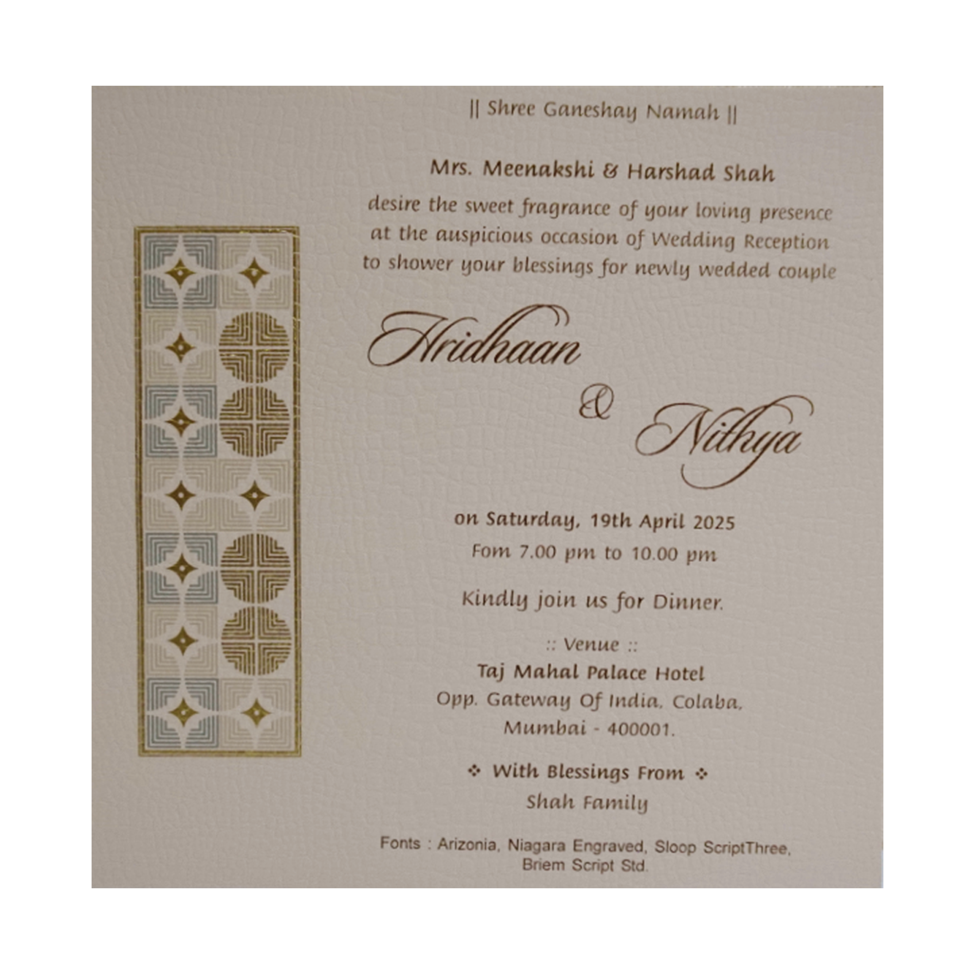 Carnation Pink Textured Single Card-KRCS7152