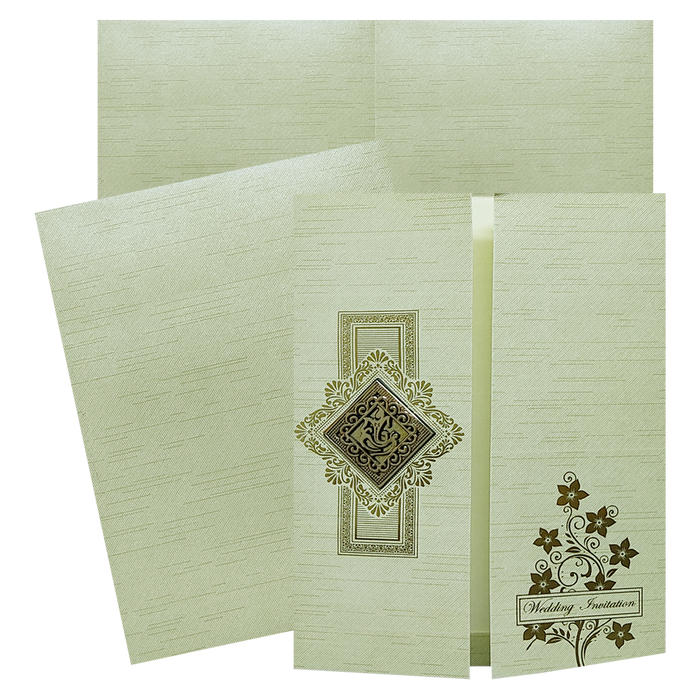 Pista Green Door Ganesha Wedding Card-King of Cards