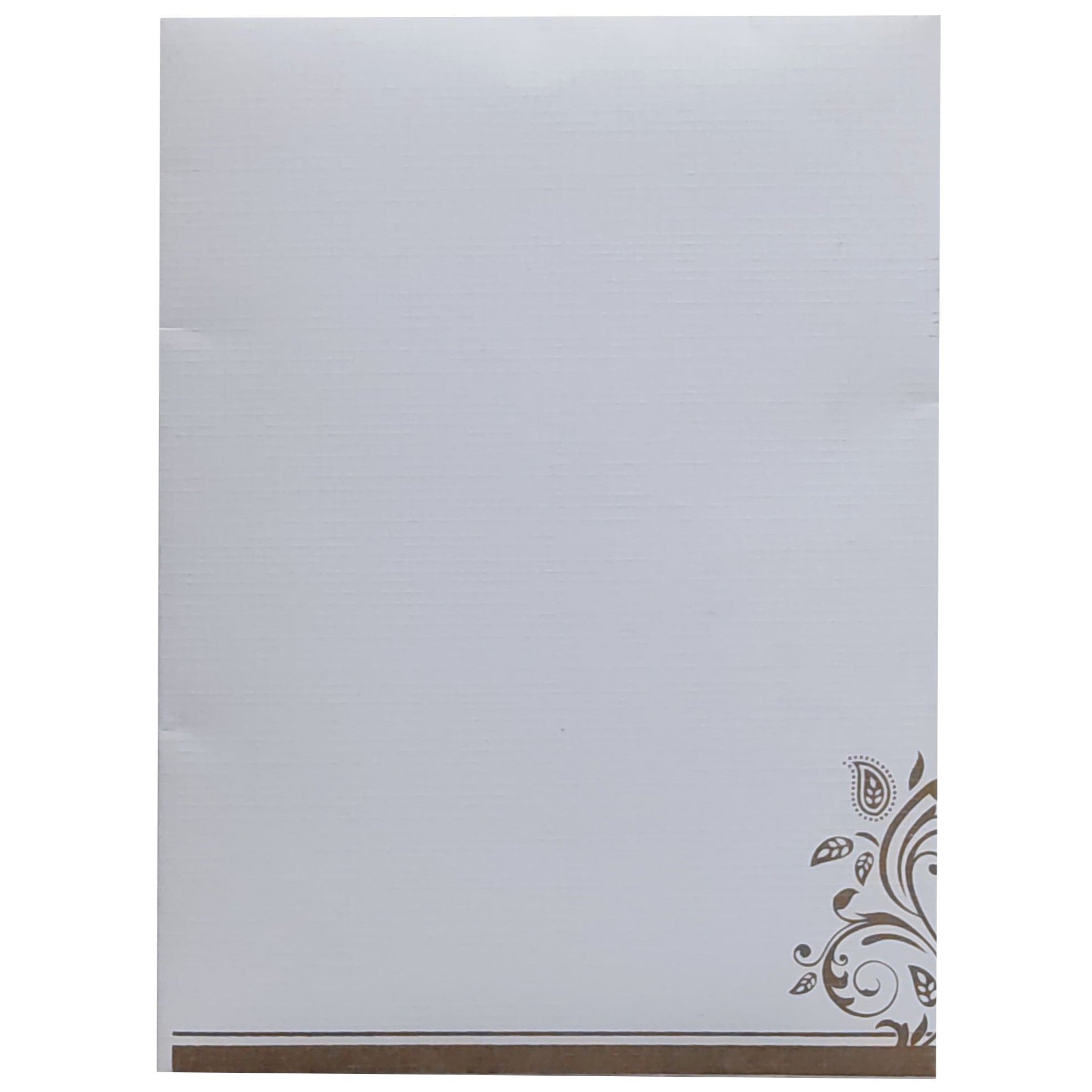 Invitation Card - White and Gold Combination Screen Wedding Card-KNK2556
