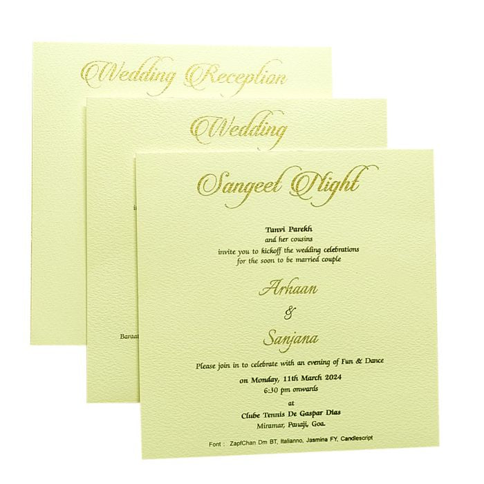 White Peacock Invitation Card-King of Cards