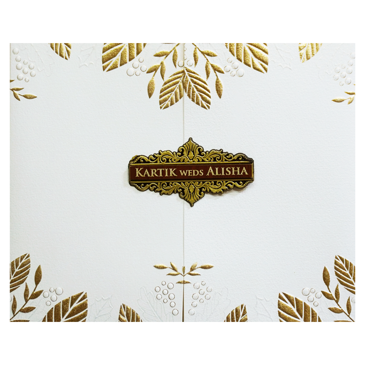 White Door Kind Wedding Card-KRC30121