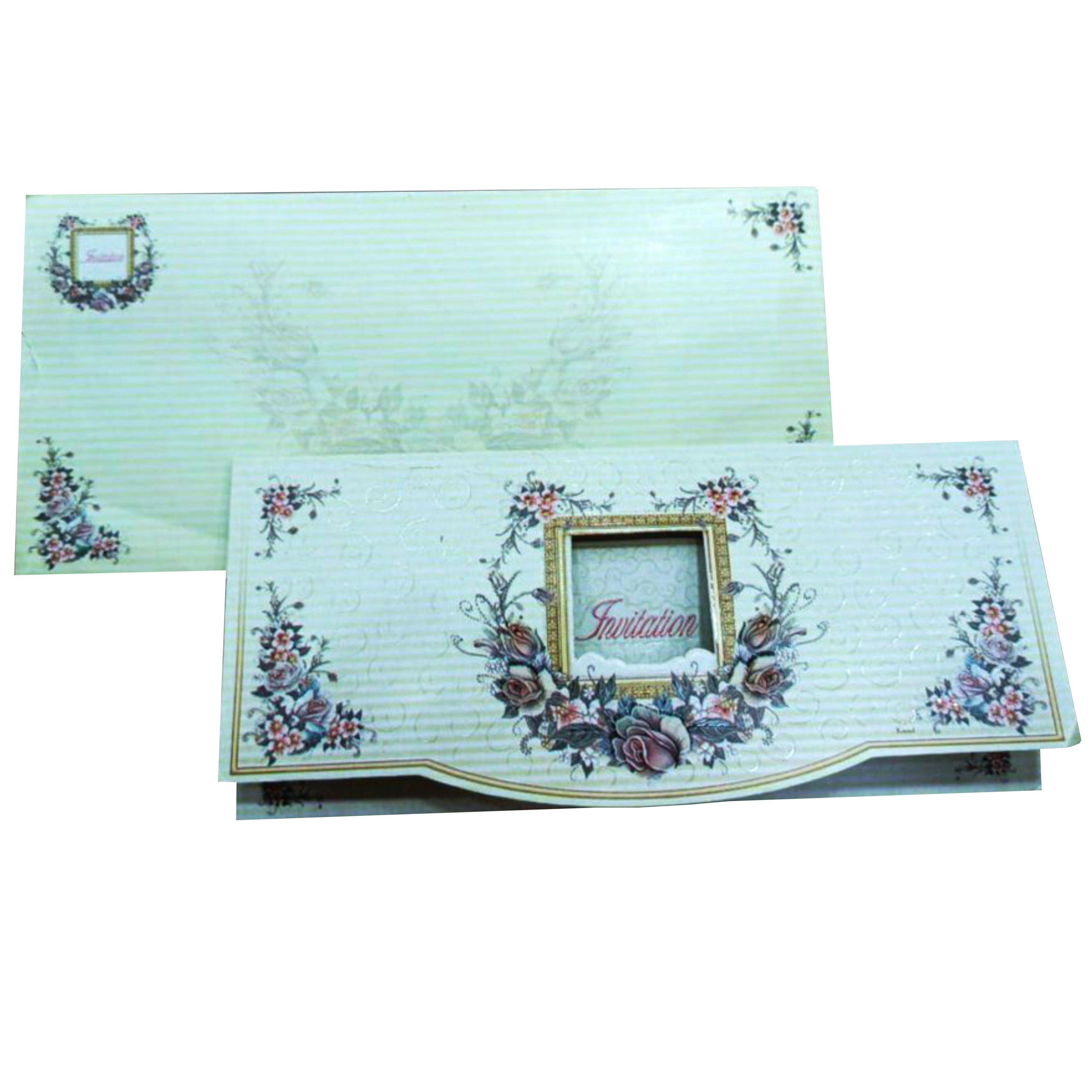 Blue Personal Invitation Card