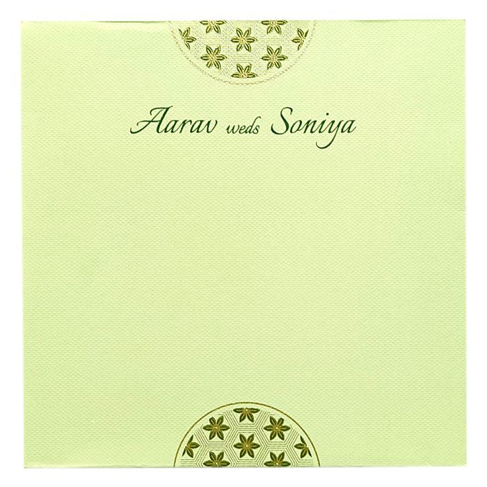 Pista Green Design Nameplate Invitation Card-King of Cards