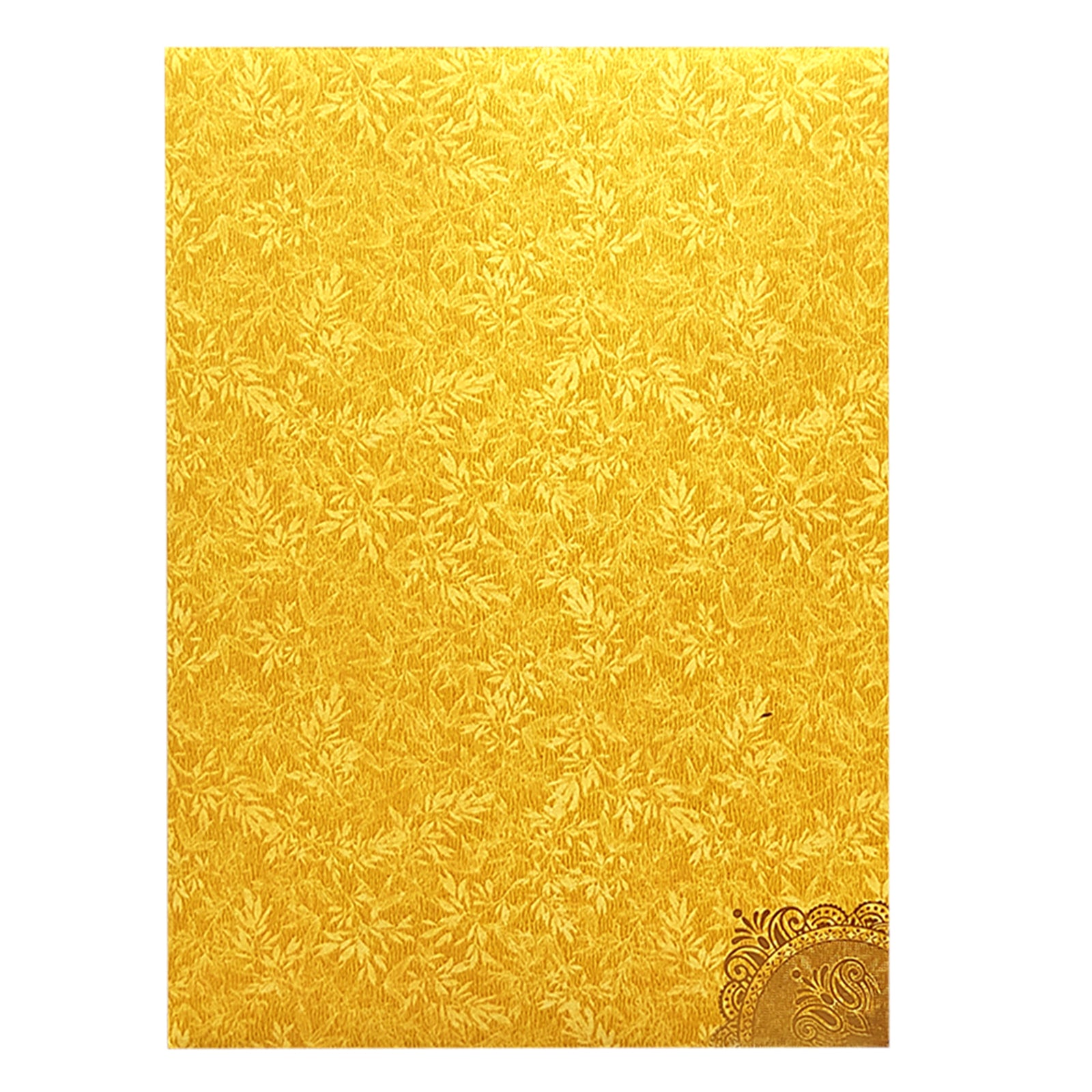 Gold Laser Cut Invitation Card-KNCM33GM