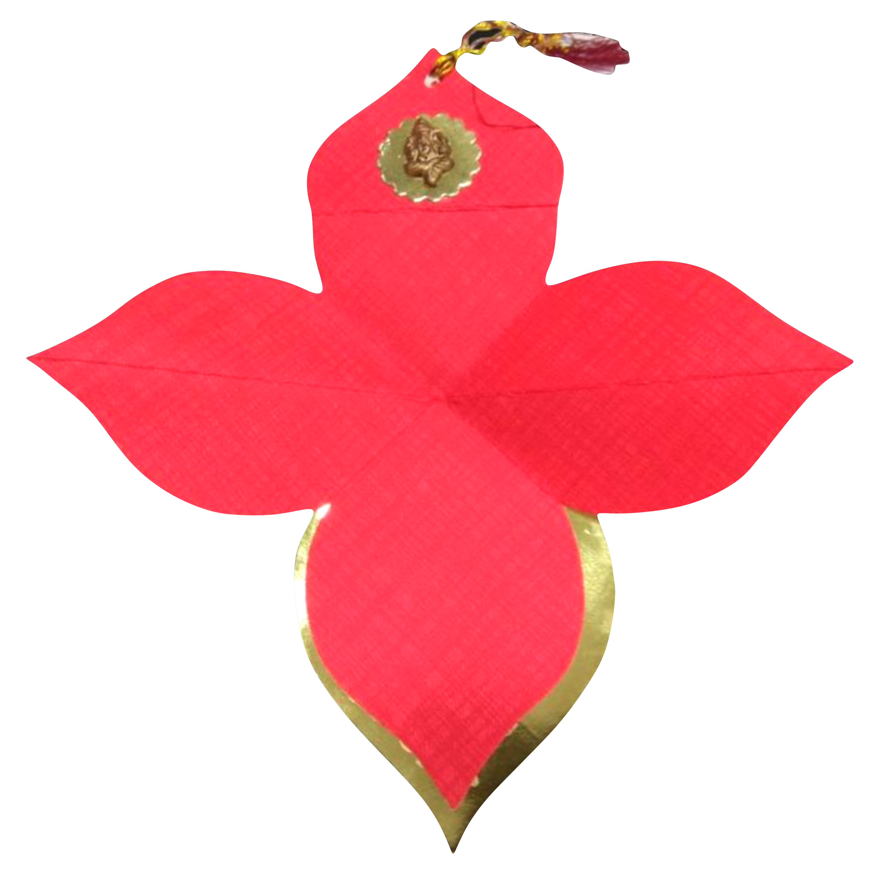 Red personal coconut design invitation card-KNKSP717