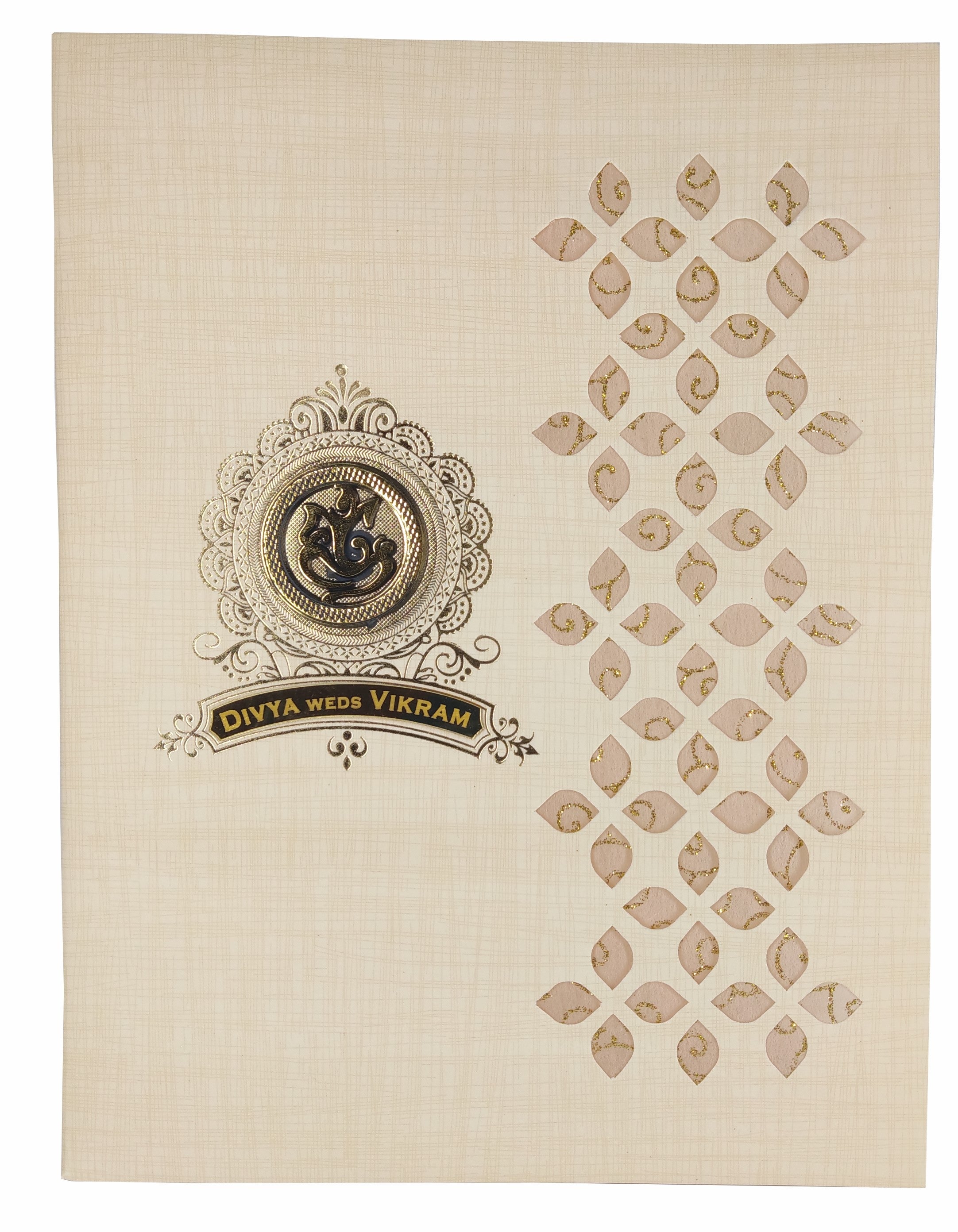 Sandal Metallic Die Cut Sandal Wolly With Ganesha-KNK9402S