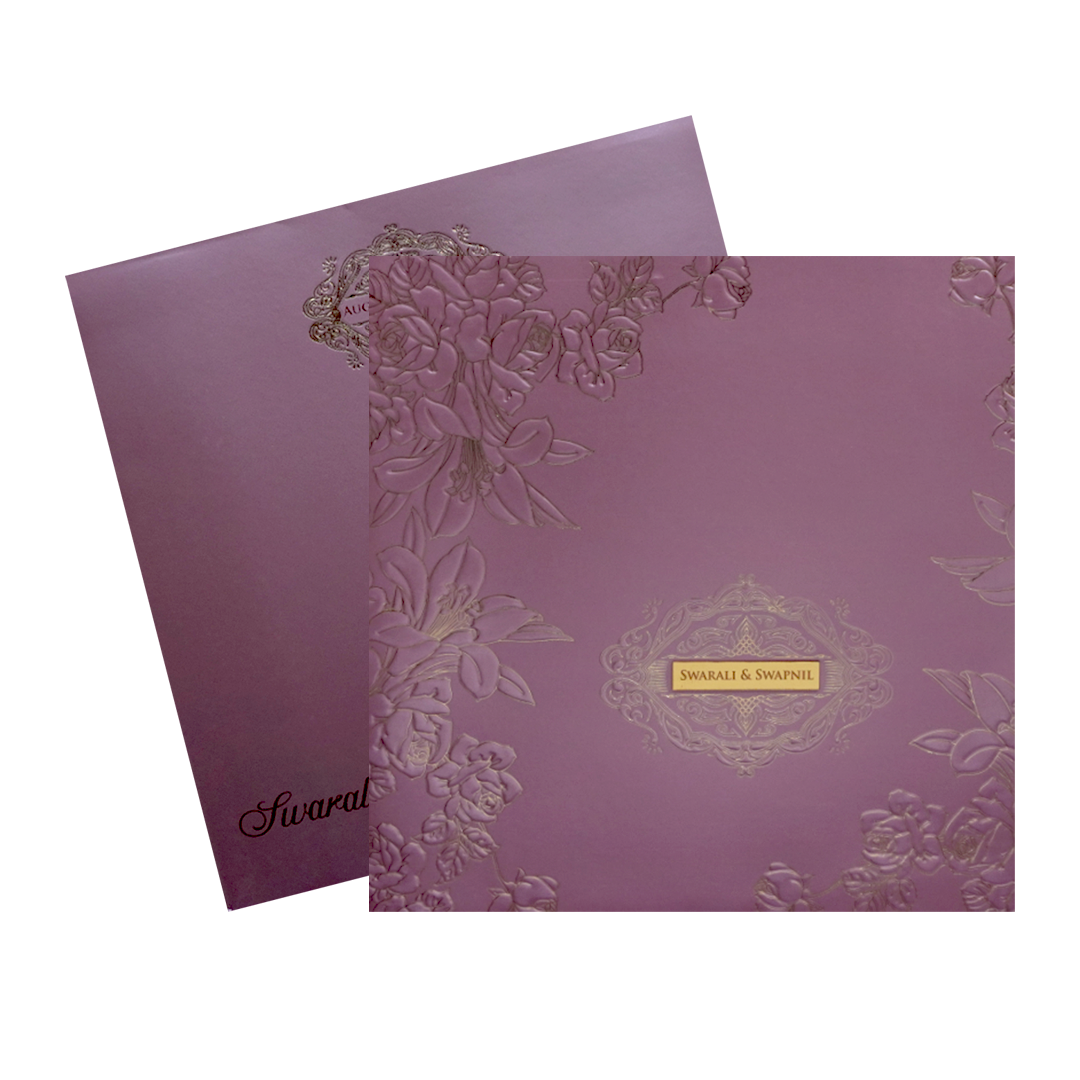 Light Pink Floral Wedding Card-KPR09010