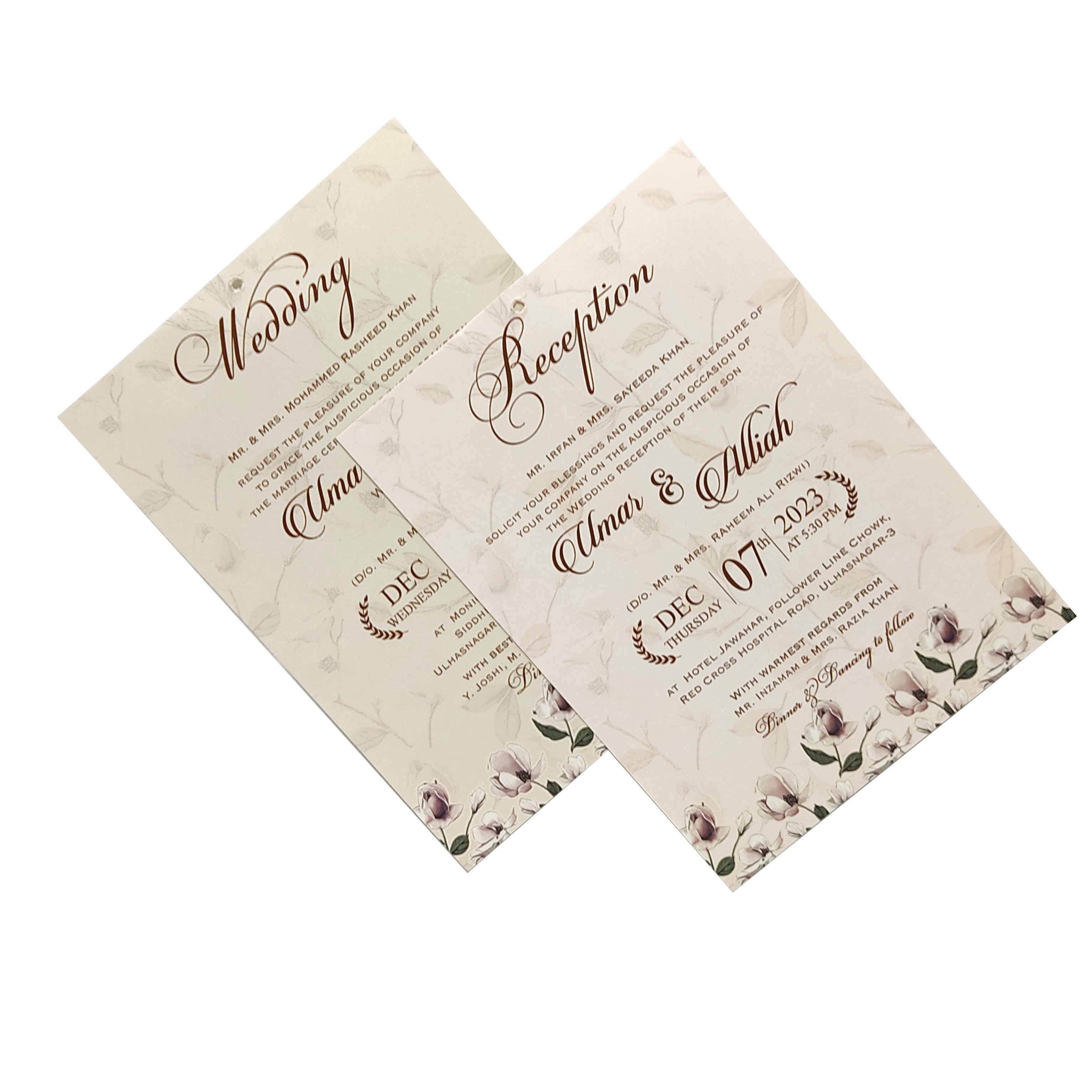 Pale Soft Pink Laser Cut Invitation-KVN06350