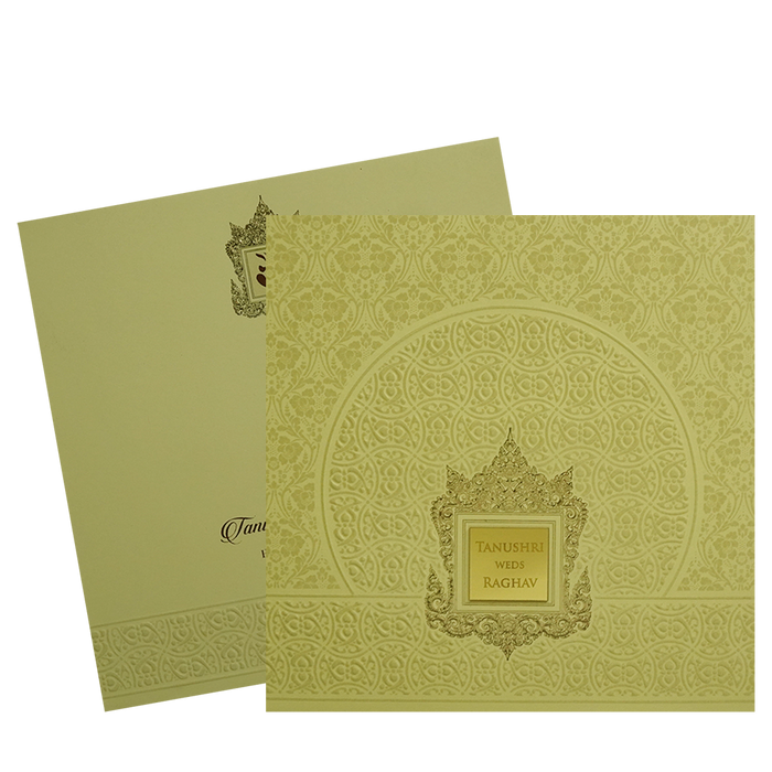 Yellow Wedding Card-King of Cards