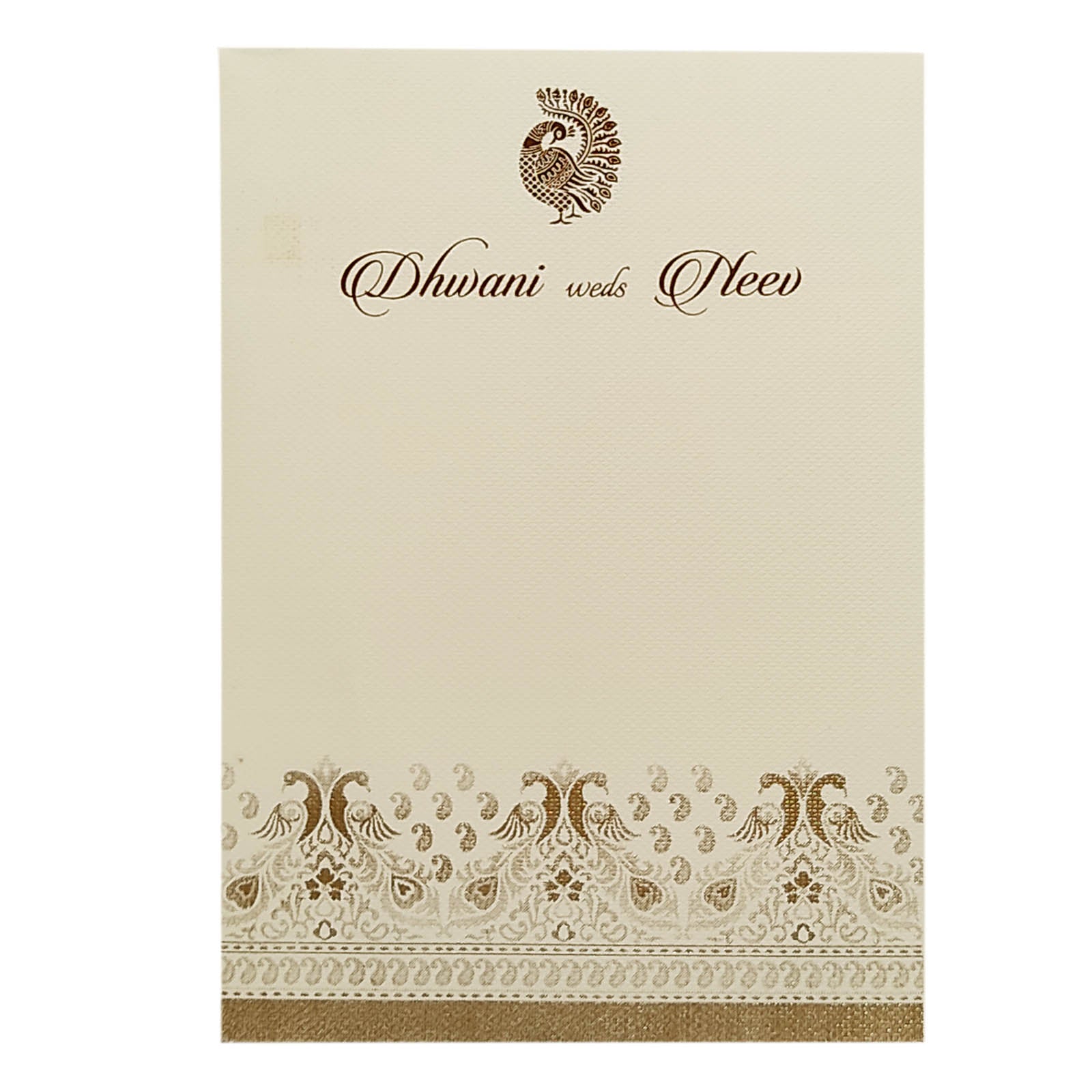 Grey Pattern Design Single Sheet Invitation Card-KRCS6122