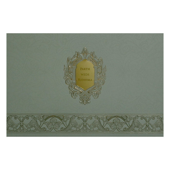 Grey Wedding Card-King of Cards