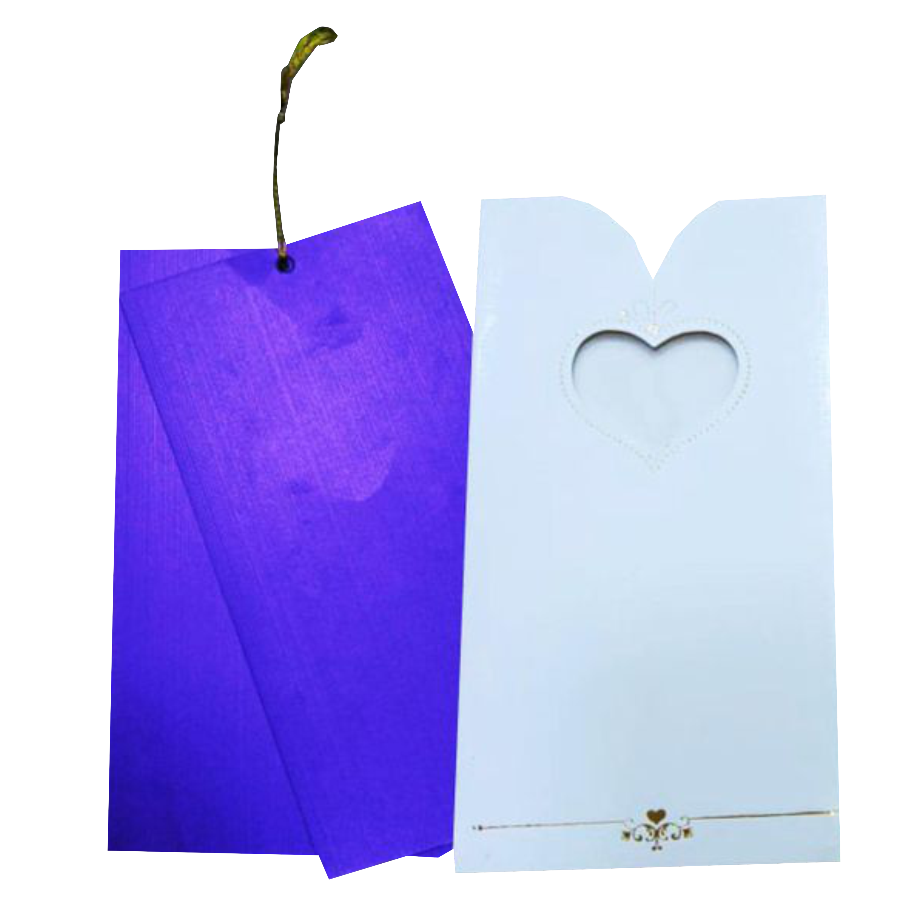 Blue Single sheet Invitation Card