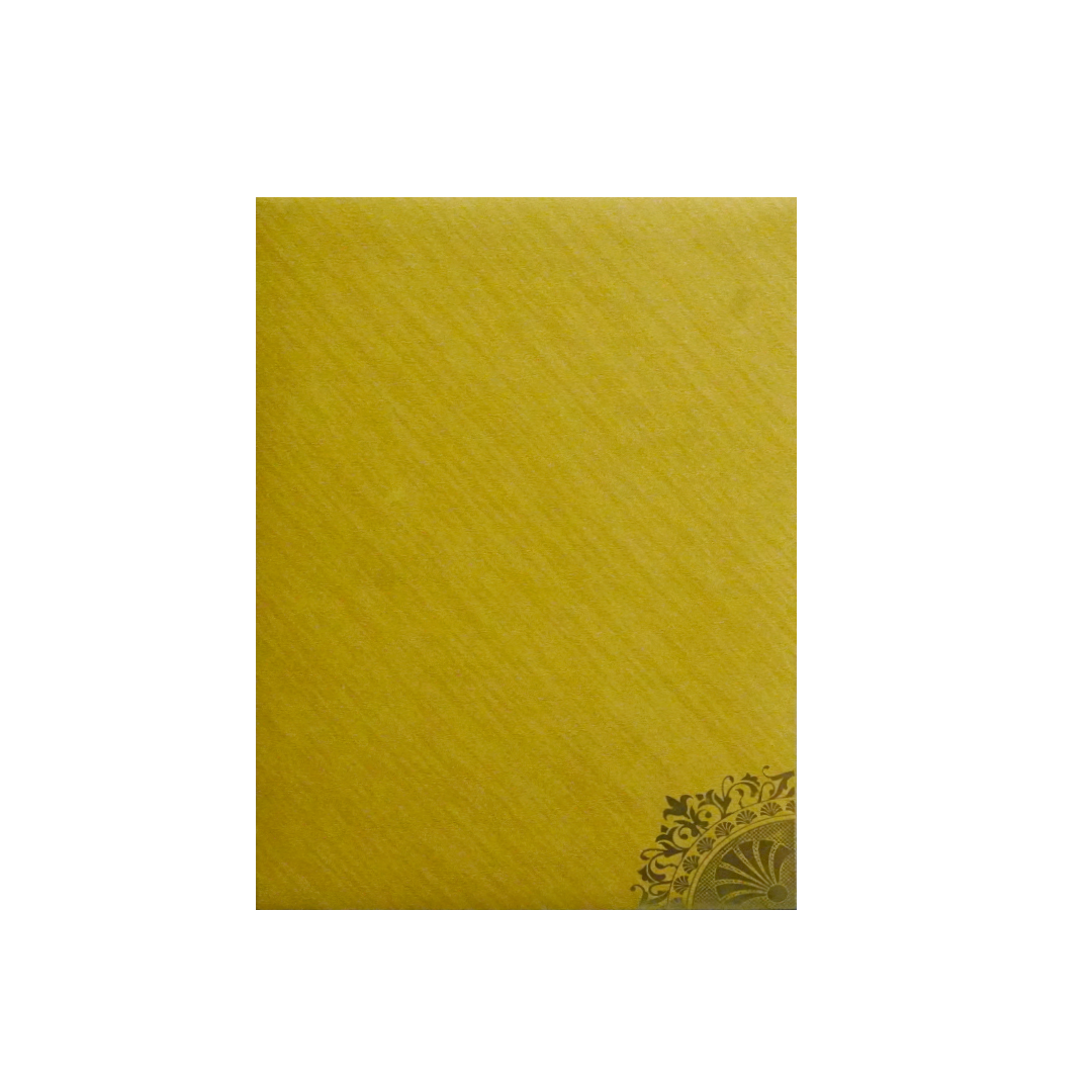 Gold Striking Laser Cut Wedding Card-KNCM027G