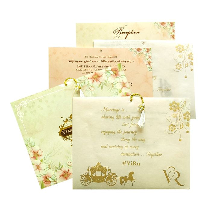 Pale Green Tracing Sheet Invitation-King of Cards