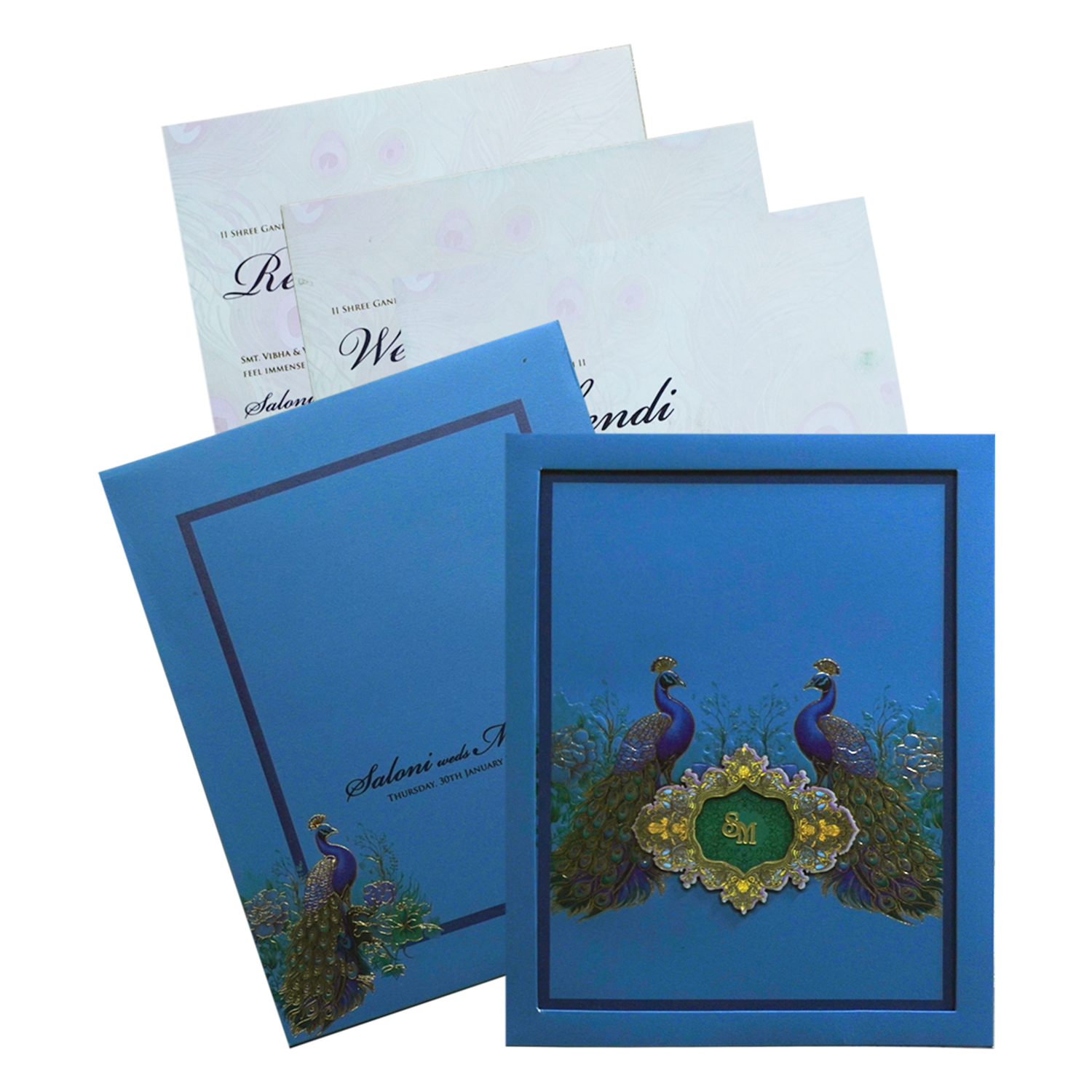 Make your event special with our exclusive Blue Premium Padded Marriage Invitation. Shop now! ?WhatsApp Support ?Express Delivery.
