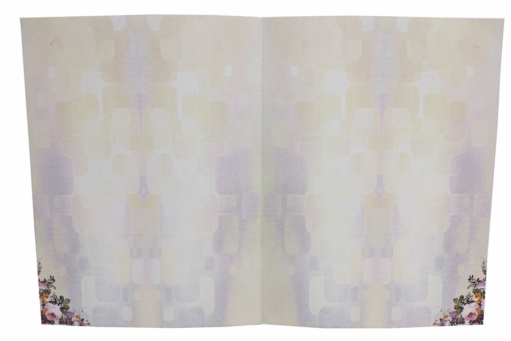 Multicolour Floral Design in Offset With Name Plate-King of Cards