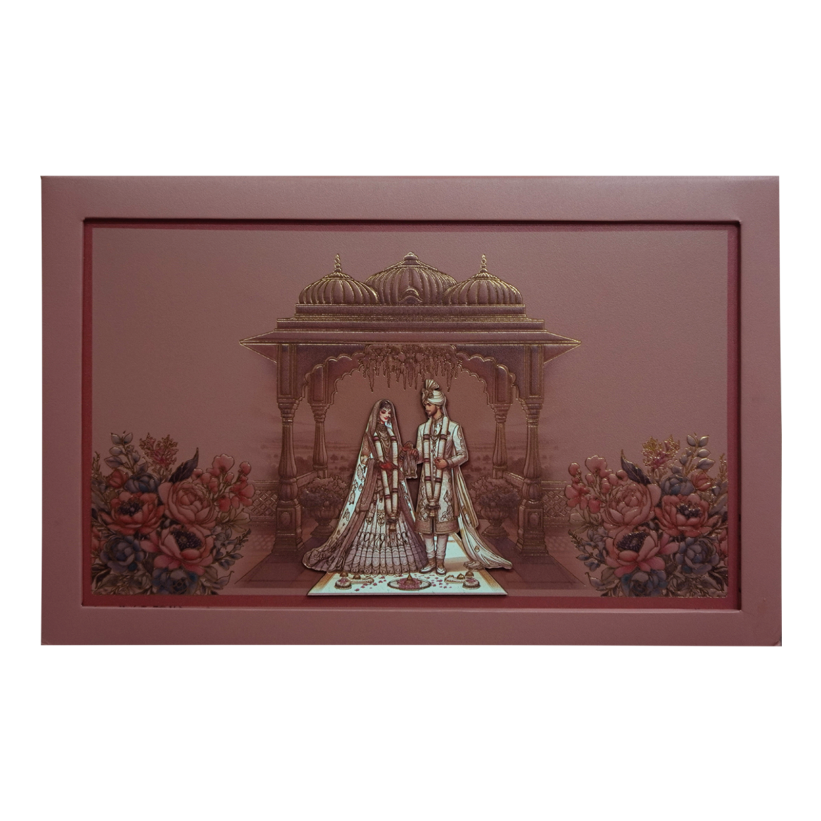 Peach Royal Premium Padded Invitation-KPR24360