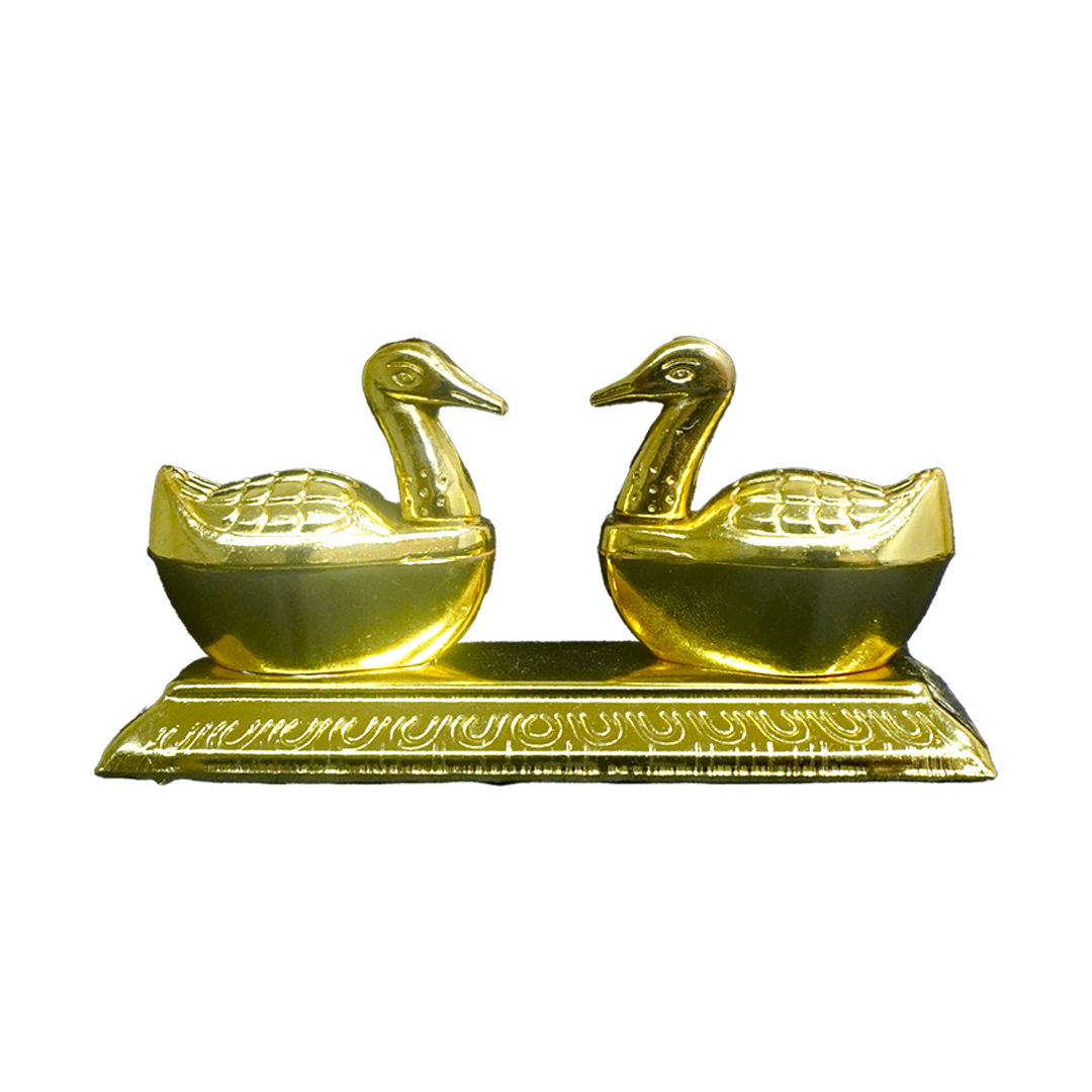 Gold Coated Couple Swan Idol-GRI0370