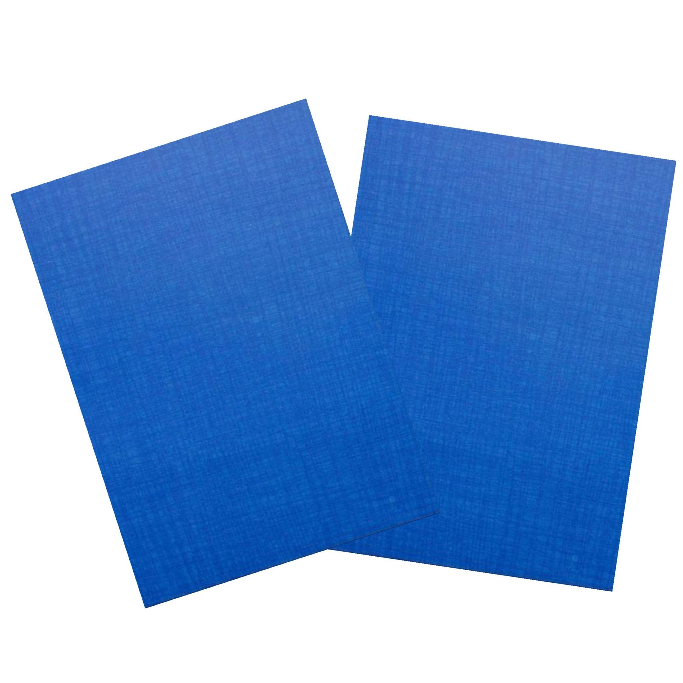 Blue Die Cut Invitation With White Floral Wolly-KNK50101