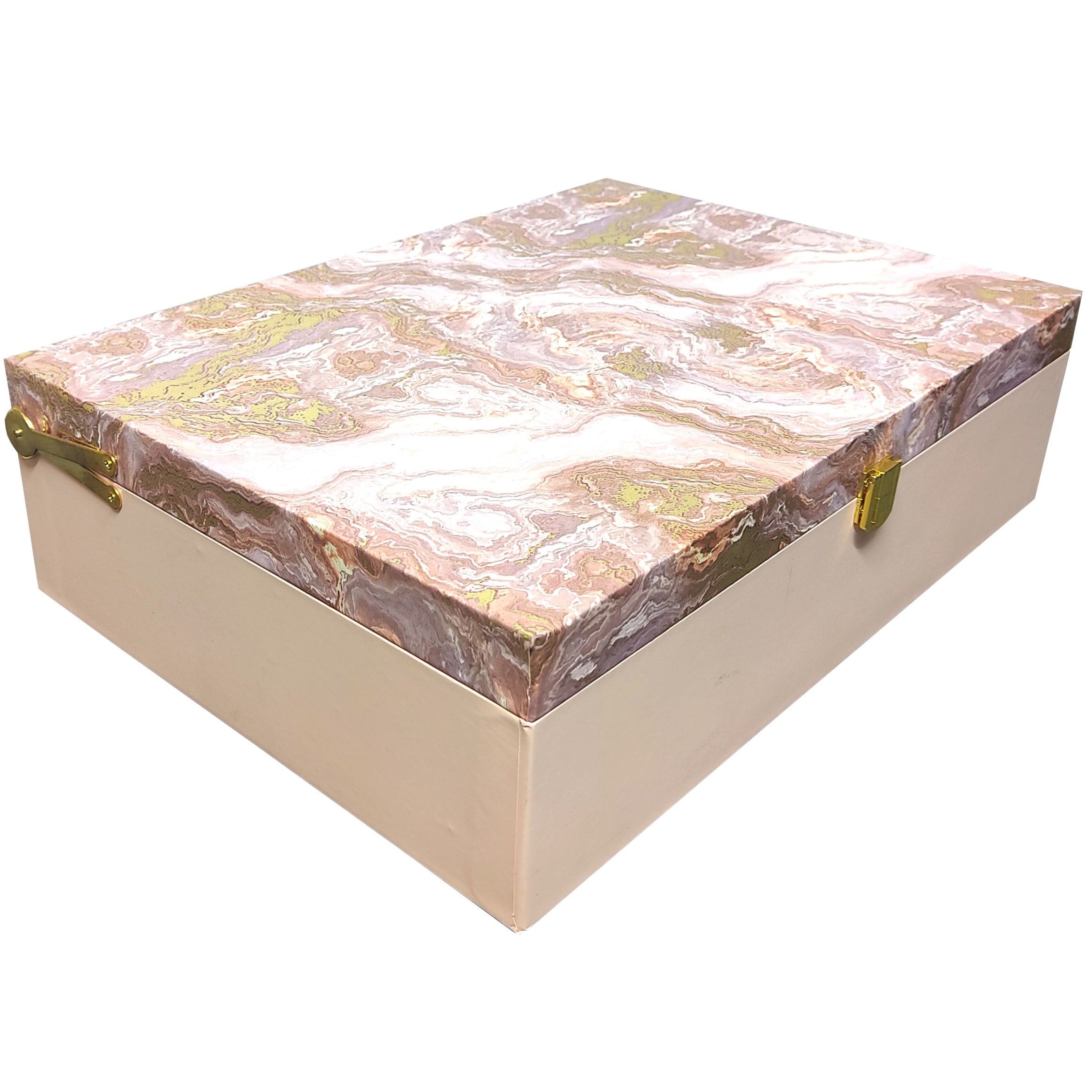 Beige Large Box Invitation-KBX0602