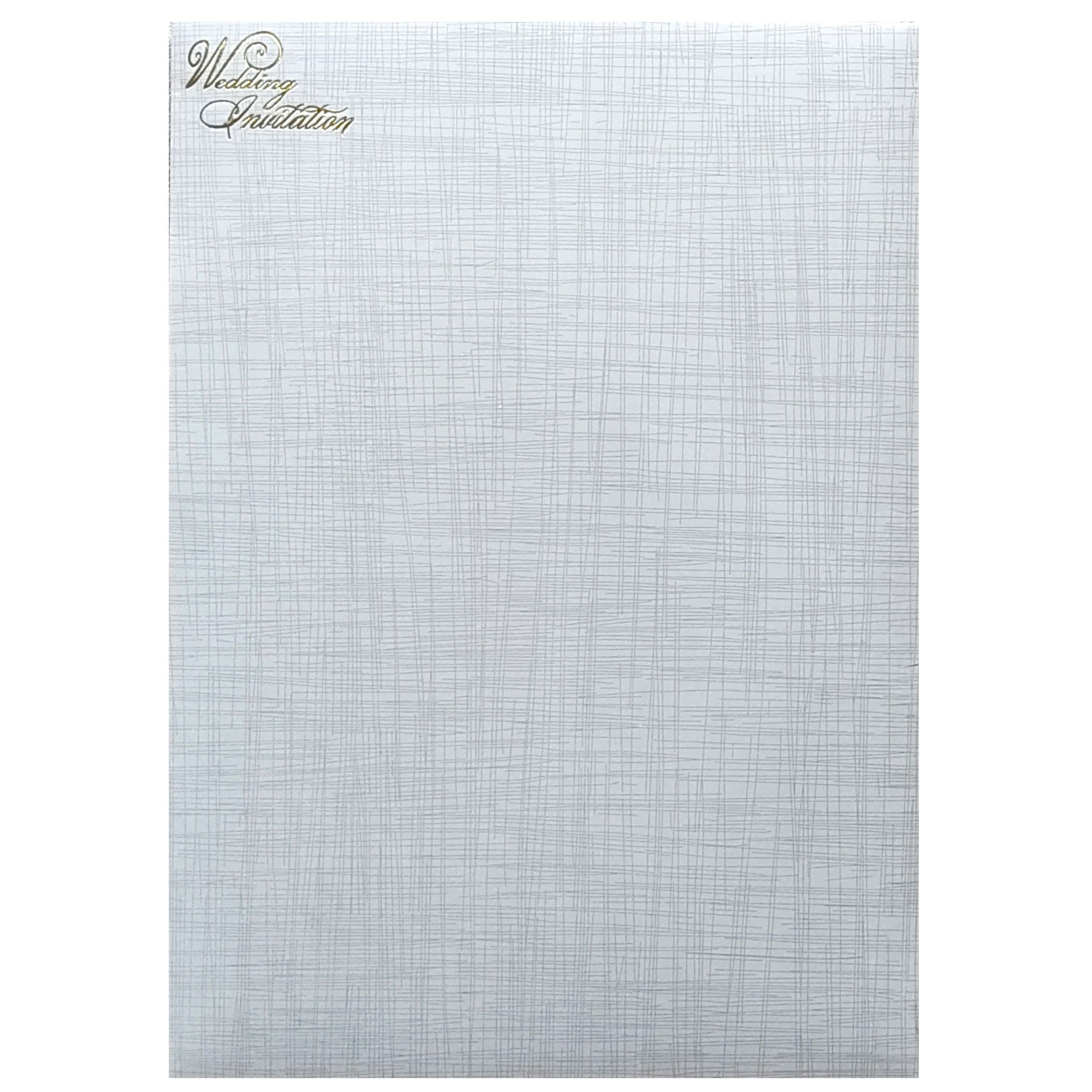 Grey Couple Wedding Invitation Card-KNCP35GI