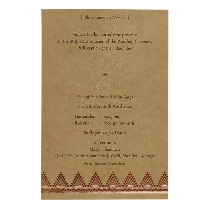 Invitation Card - KRCS6323-King of Cards