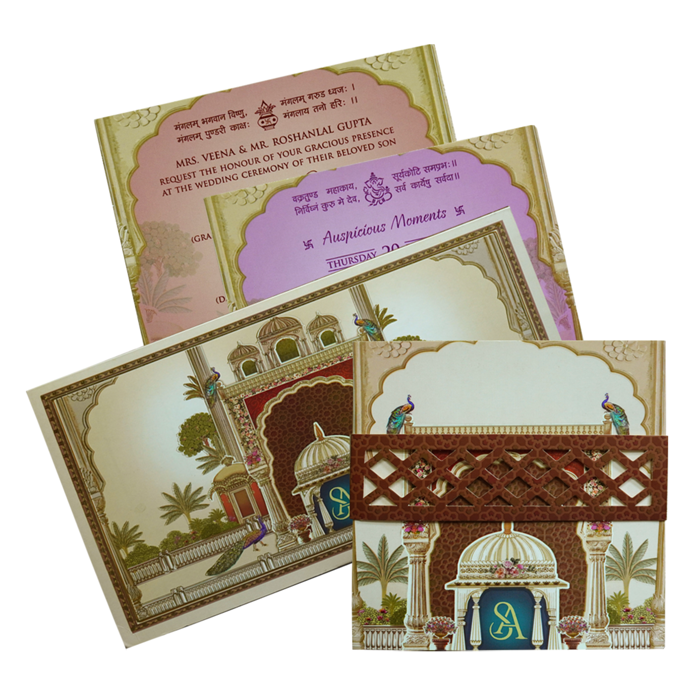 Make your event special with our exclusive Brown Arch Peacock Box Invitation. Shop now! ?WhatsApp Support ?Express Delivery.