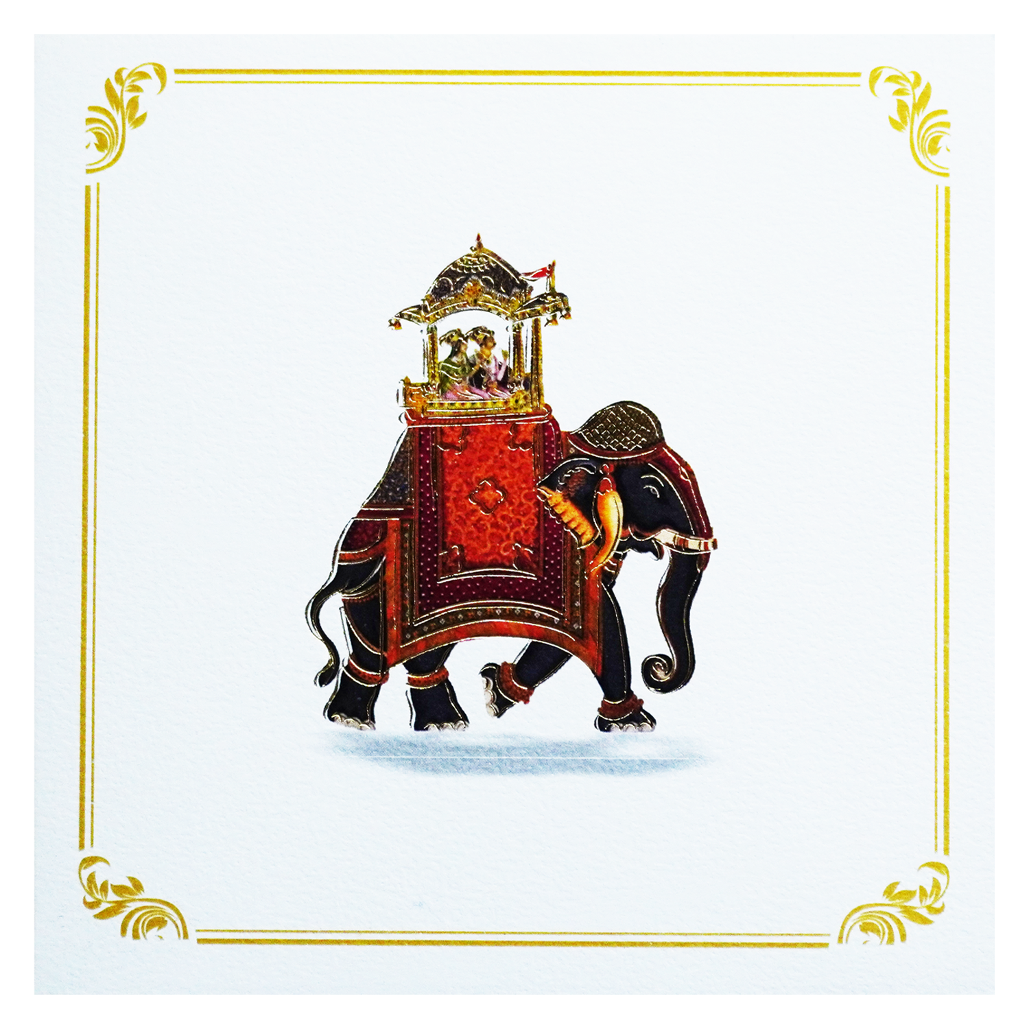 White Elephant Theme Invitation-KRC30330