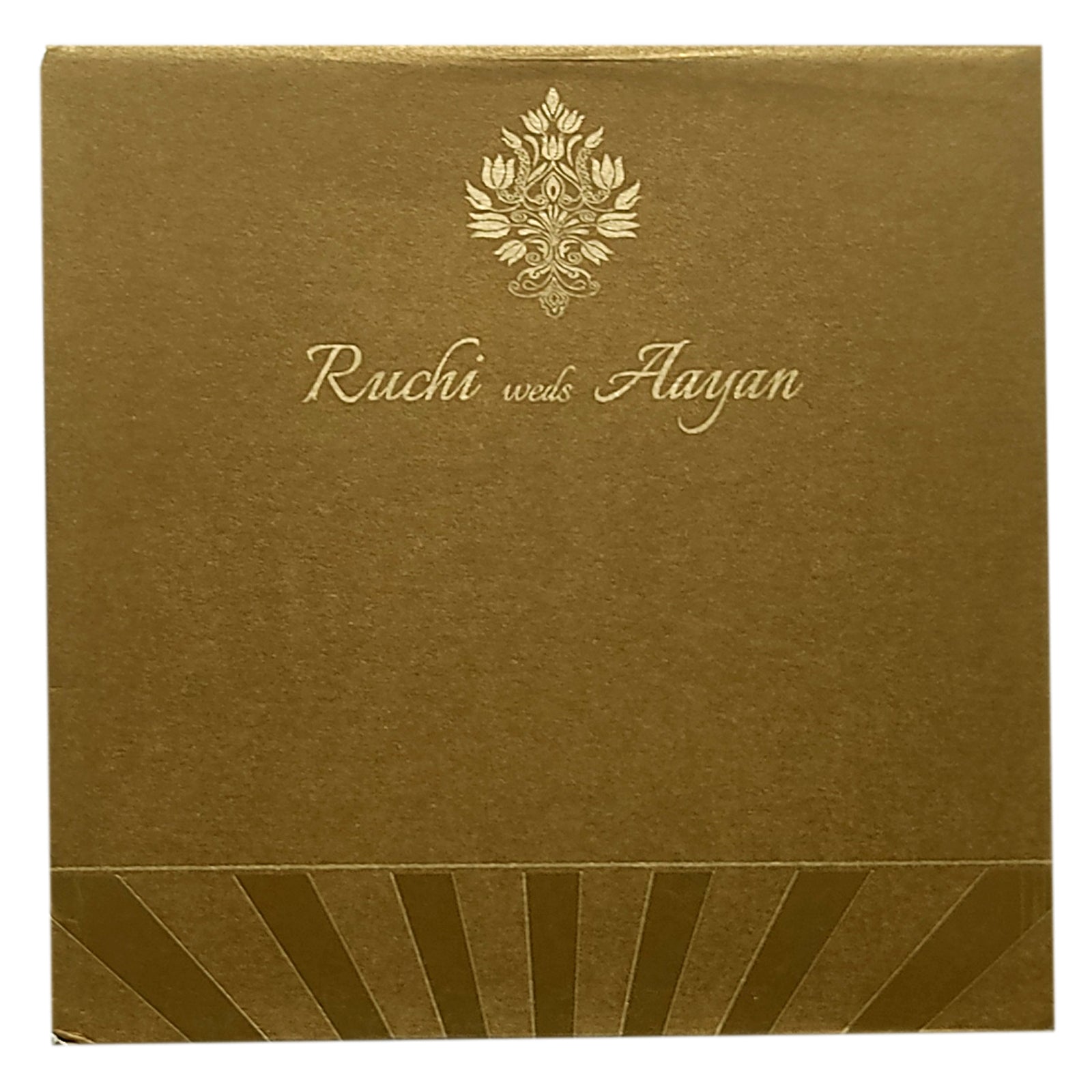 Brown Geometric Design Invitation Card-KRC29261