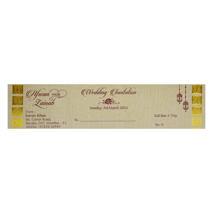 Sapphire Blue Scroll Card-King of Cards