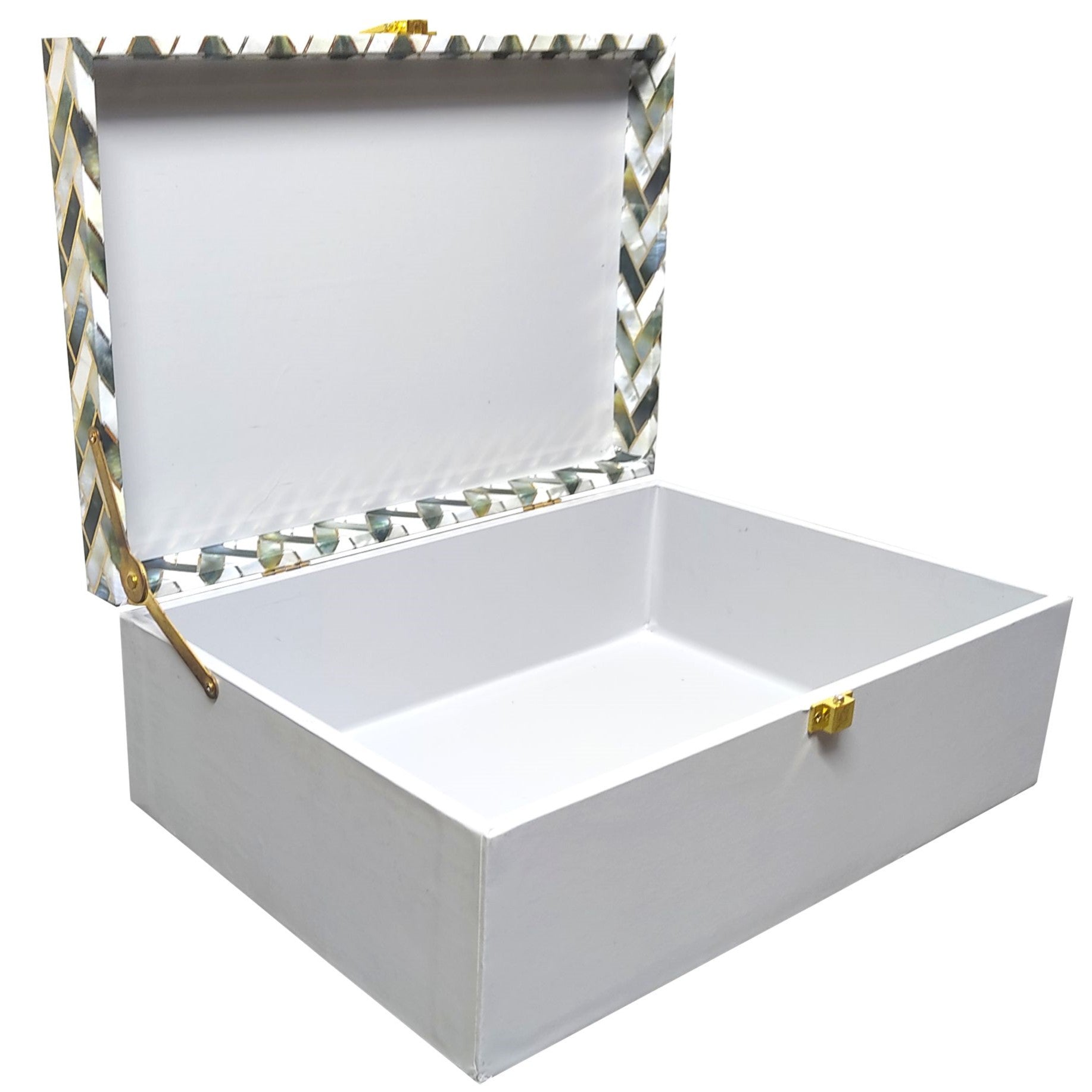 White And Grey Box Invitations-KBX0401