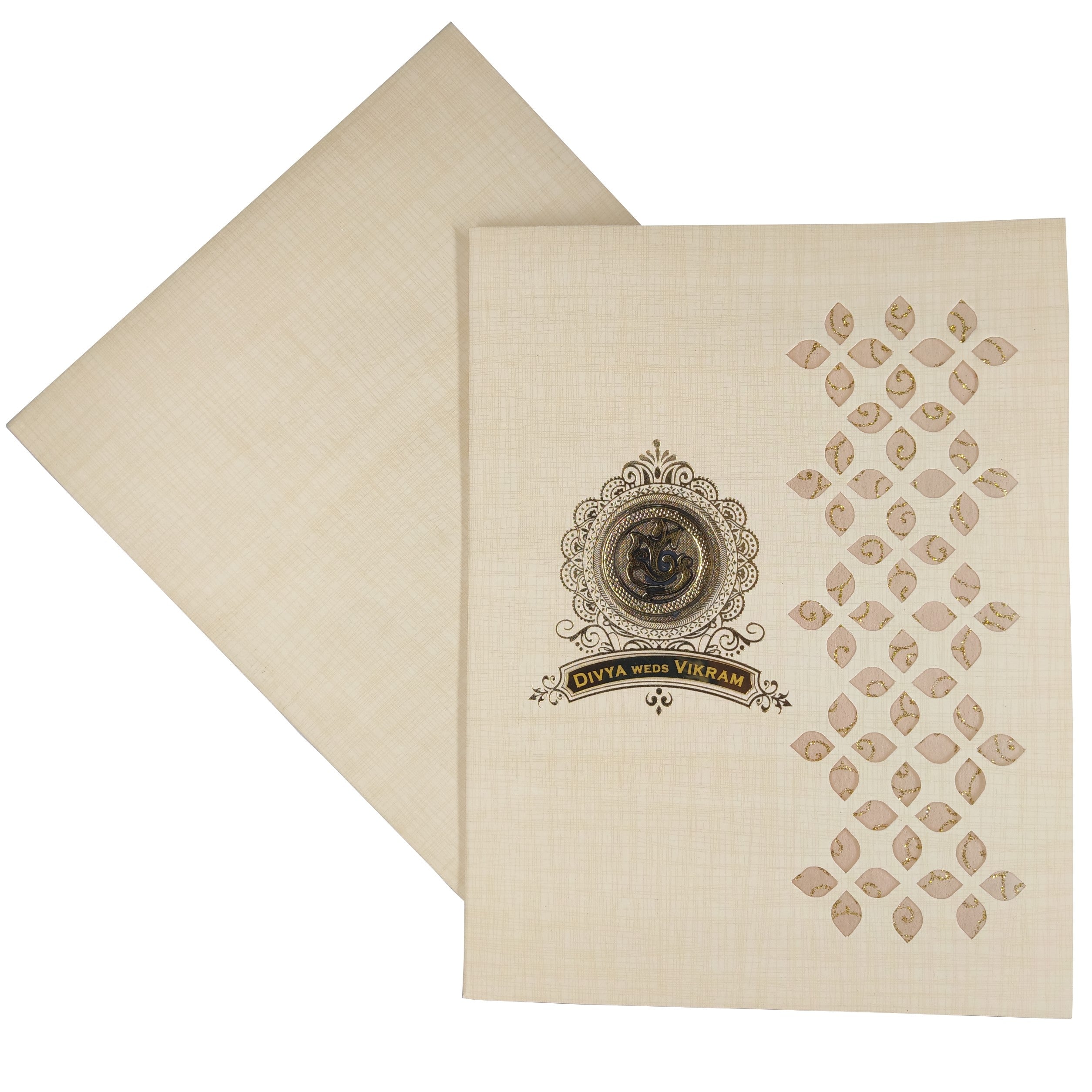 Sandal Metallic Die Cut Sandal Wolly With Ganesha-KNK9402S