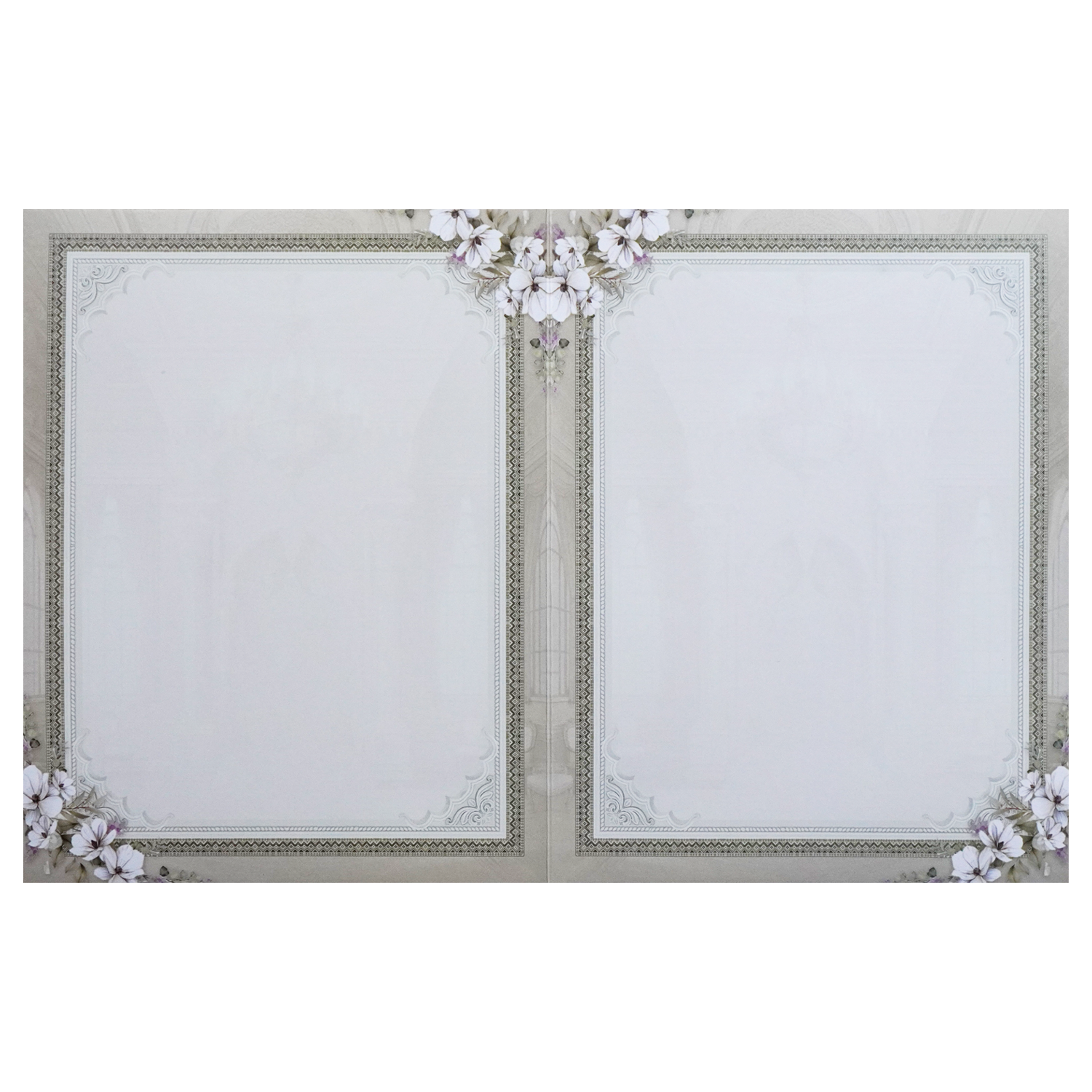 Grey Bride Groom Nameplate Box Wedding Card-KNKN6312