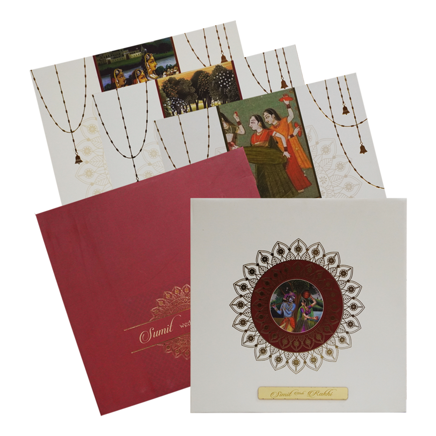 Make your event special with our exclusive White Floral Radha Krishna Invitation Card Order now! ?WhatsApp Support ?Express Delivery