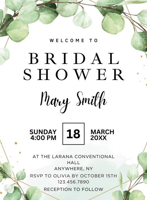 Watercolor Greenery Bridal Shower-AABDS020