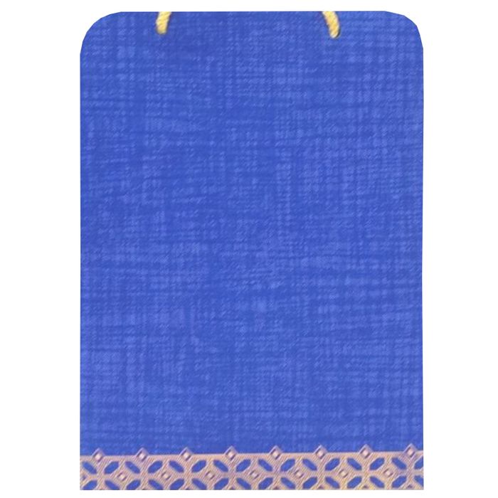 Bright Blue Shading With Cut Design Bag Type Wedding Card-King of Cards