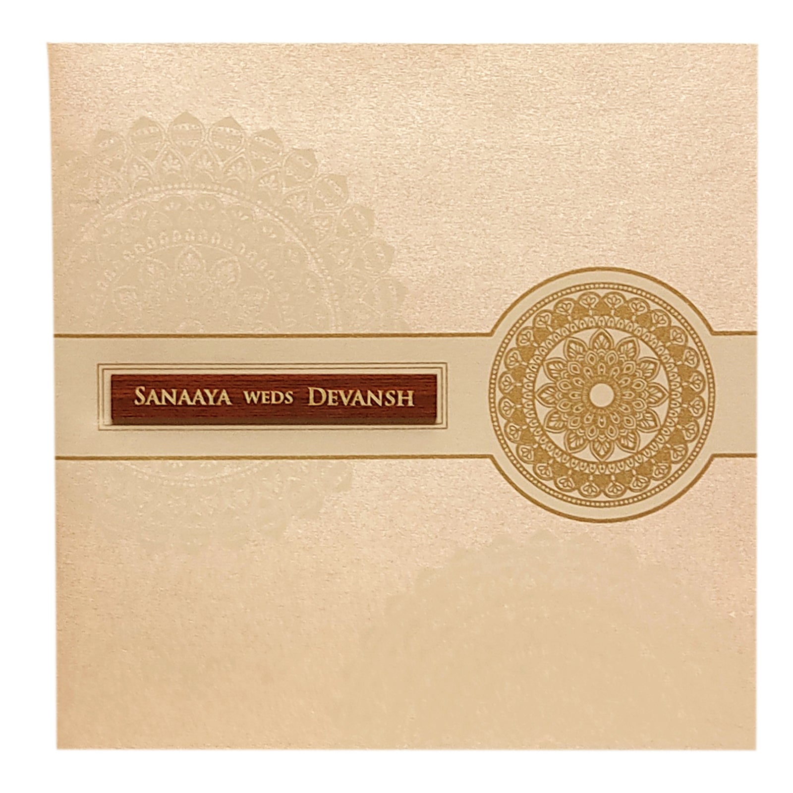 Pink Design Invitation Card-KRC29711