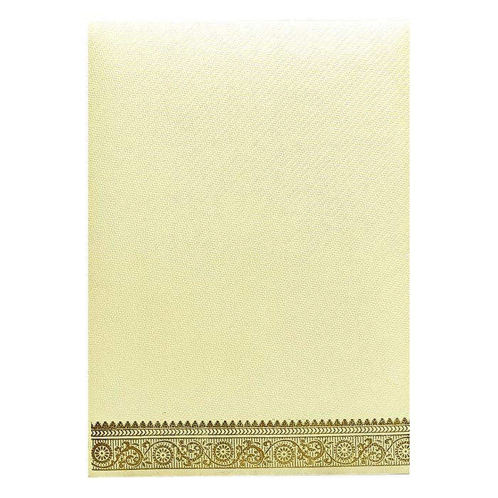 White Ganesha Foil Invitation Card-King of Cards