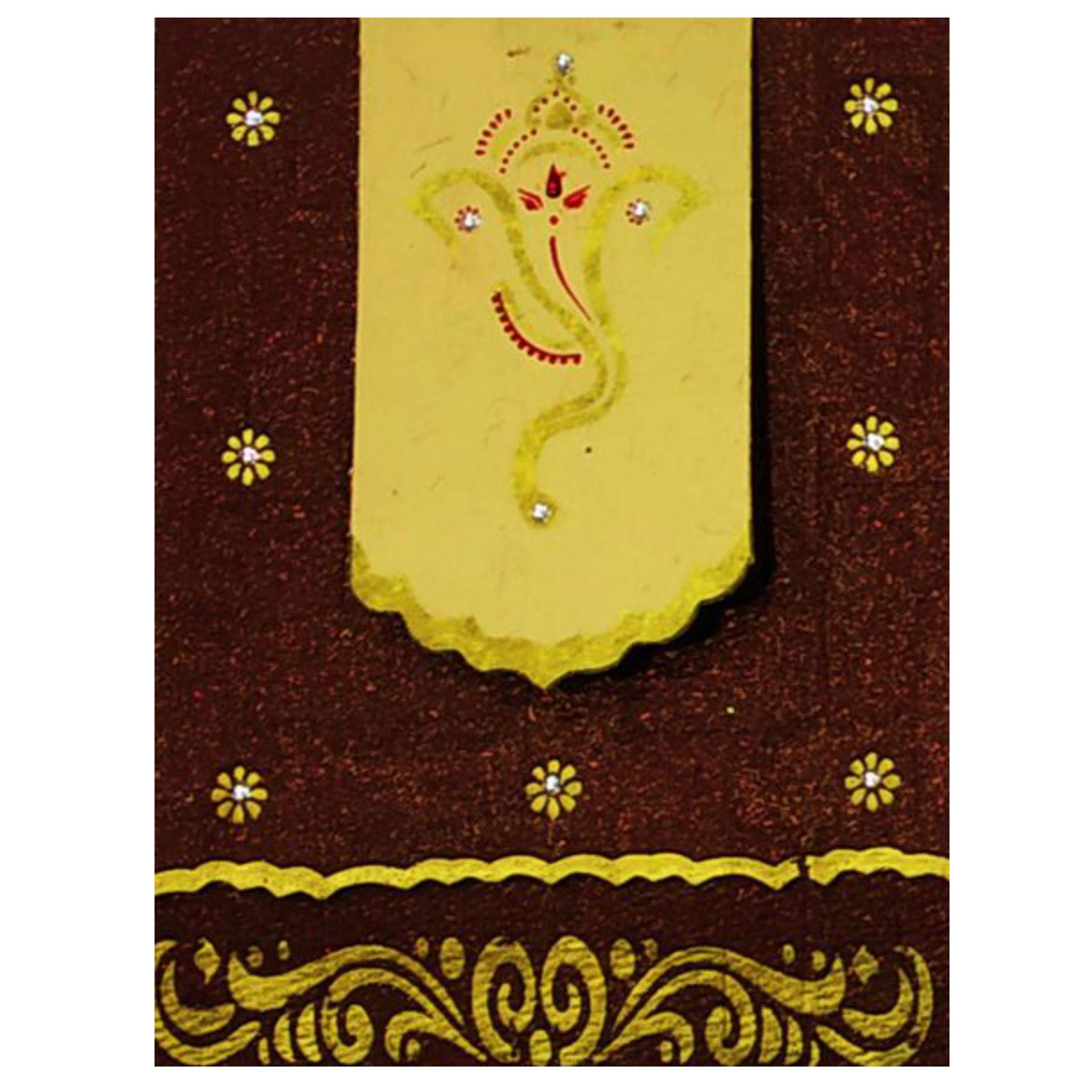 Brown Ganesha Invitation