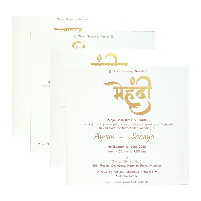 Brown Eco Friendly Invitation-King of Cards