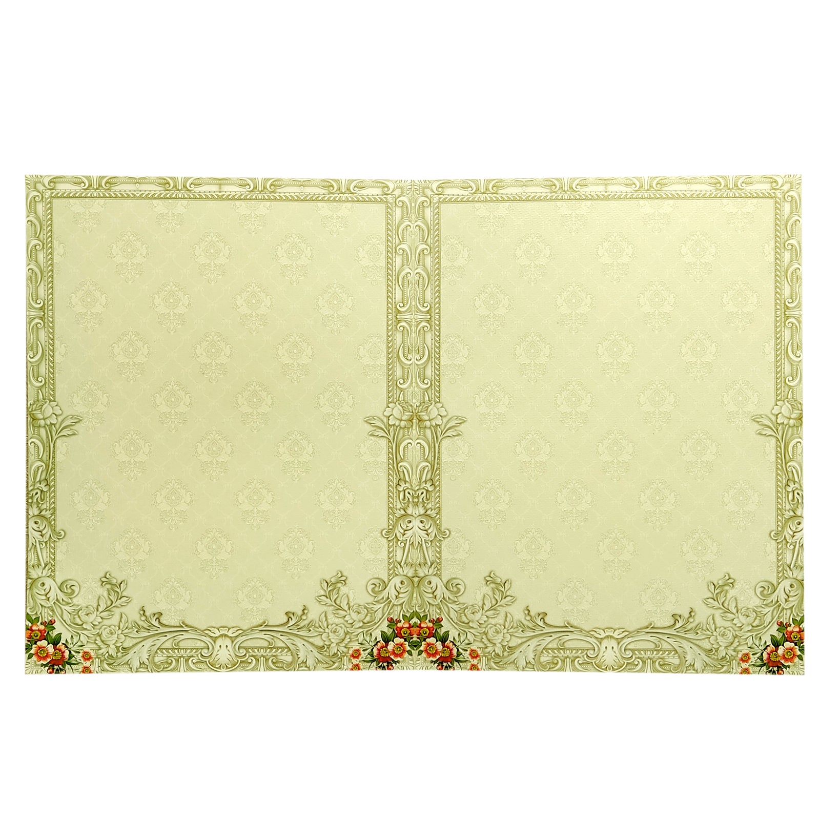 Green Bride Groom Invitation Card-KNKN6308