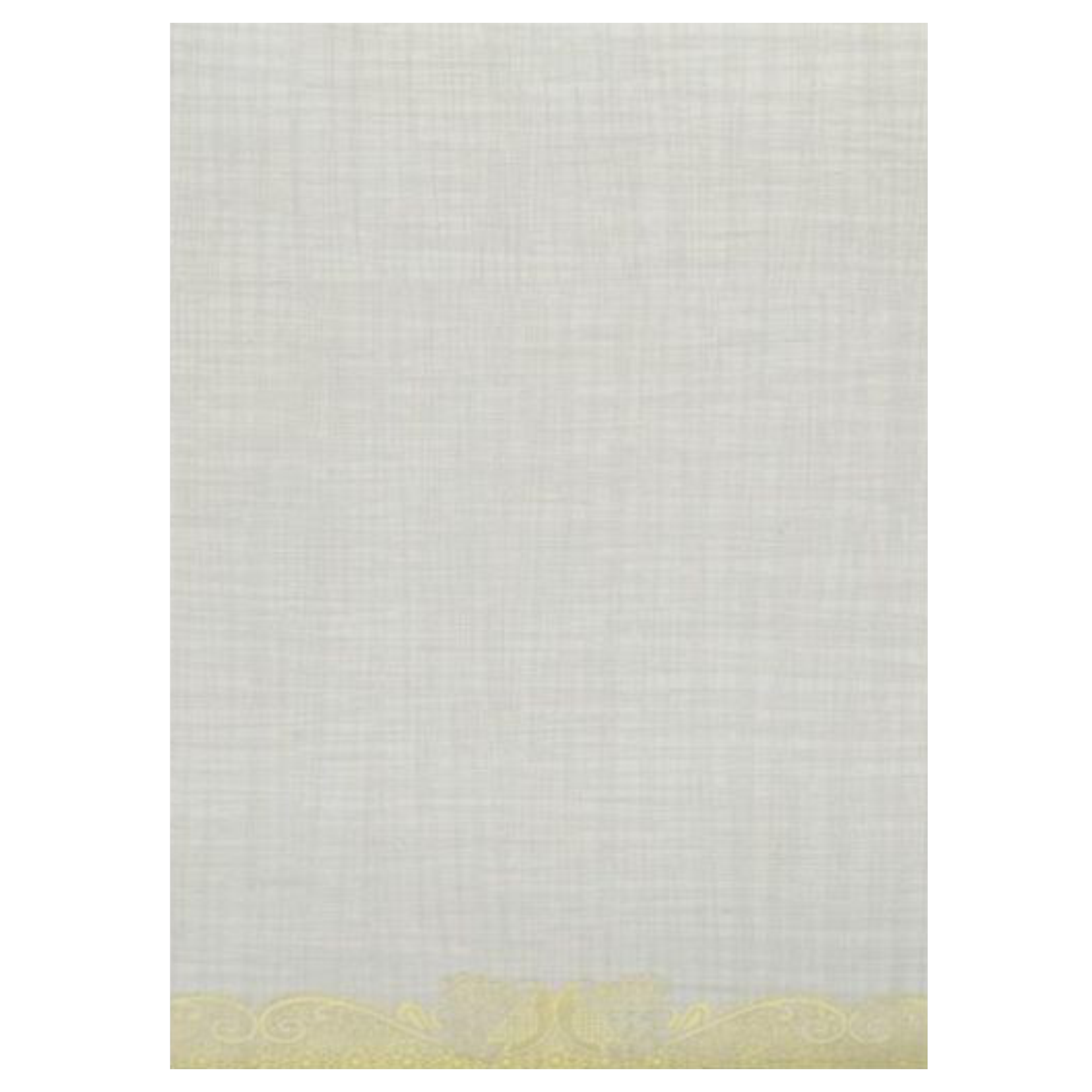 Grey Metallic Gold Foiling With Embossed Ganesha Trunk-KNCP25GG