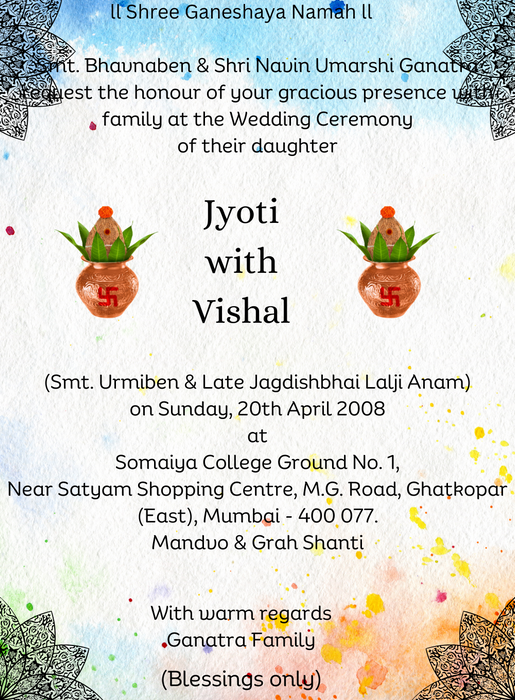 Blooming Love Hindu Wedding Invitation-AAHIN011