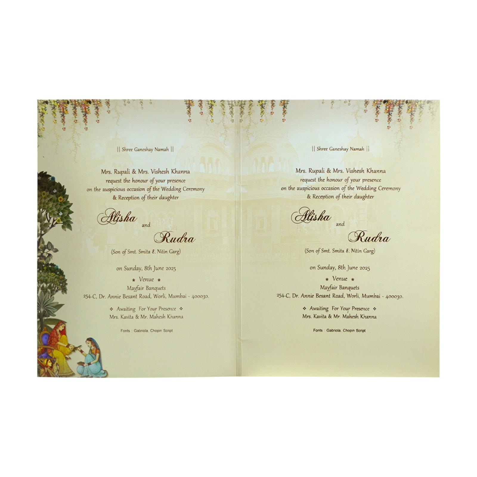 Avocado Green Wedding Card-KRC30860