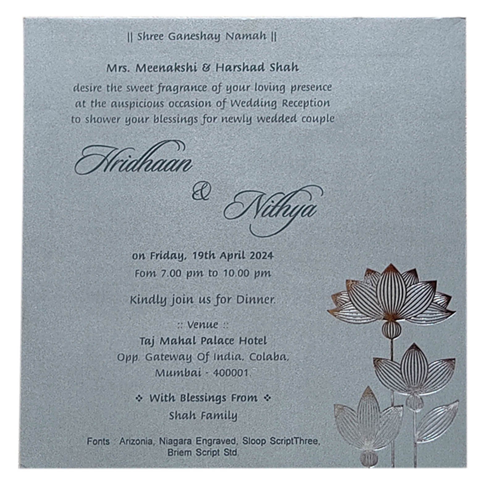 Invitation Card - KRCS6183
