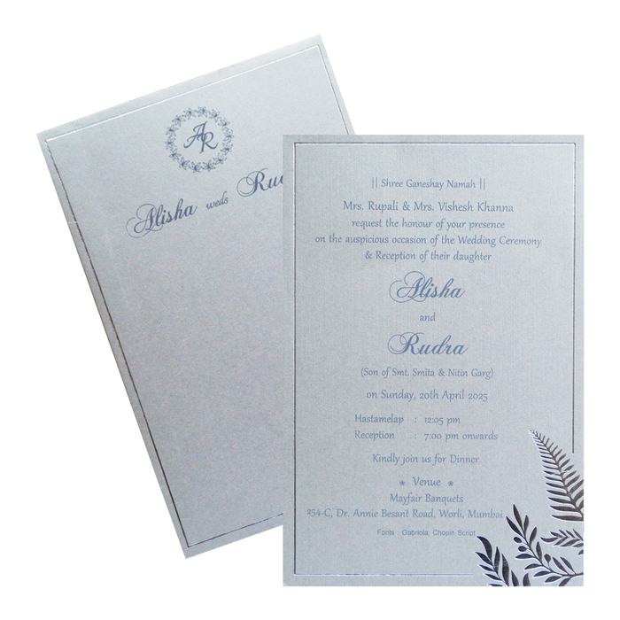 Grey Petal Single Card-King of Cards