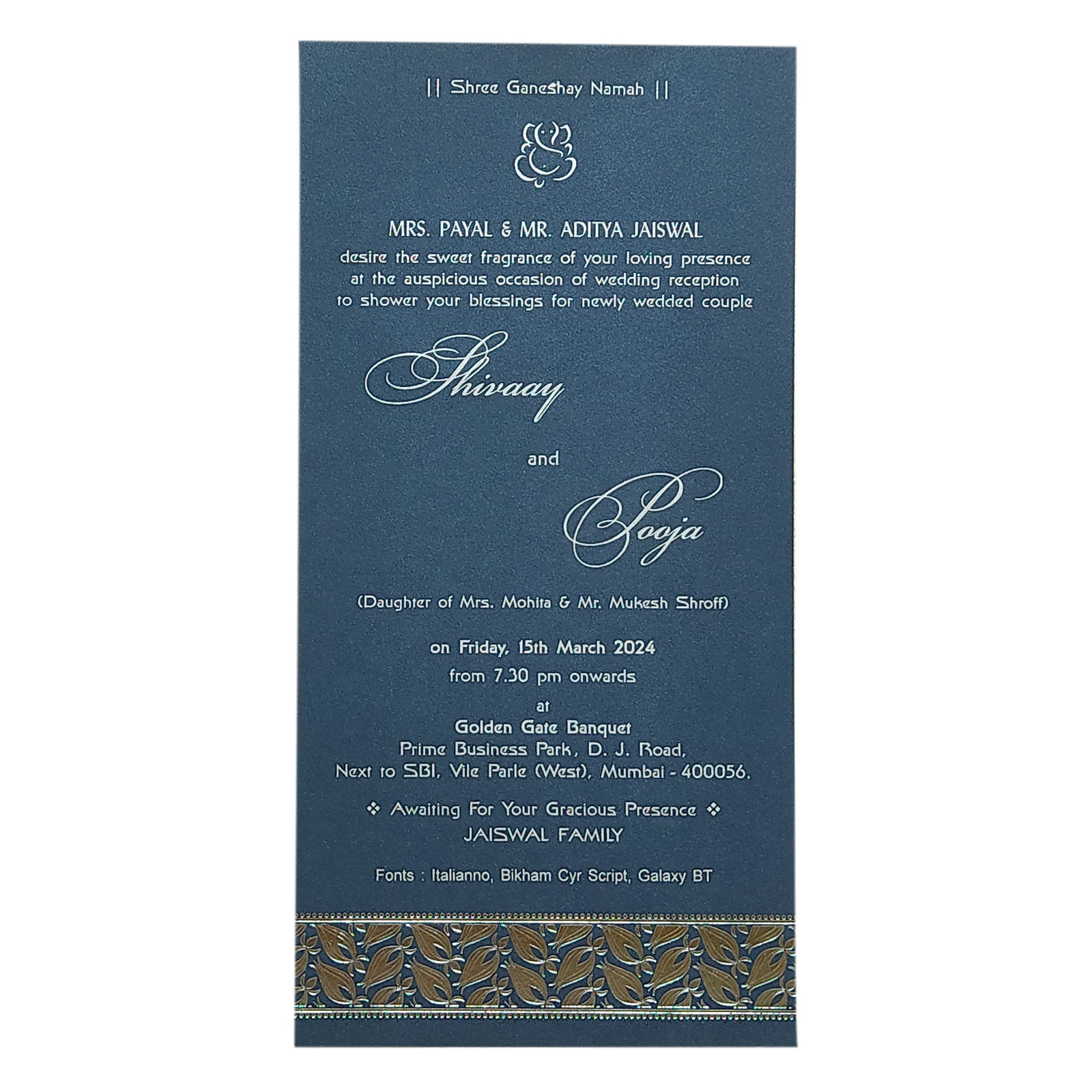 Invitation Card - KRCS6333