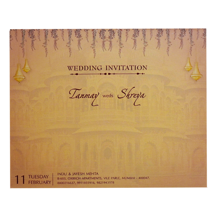 Orange Wedding Box-King of Cards