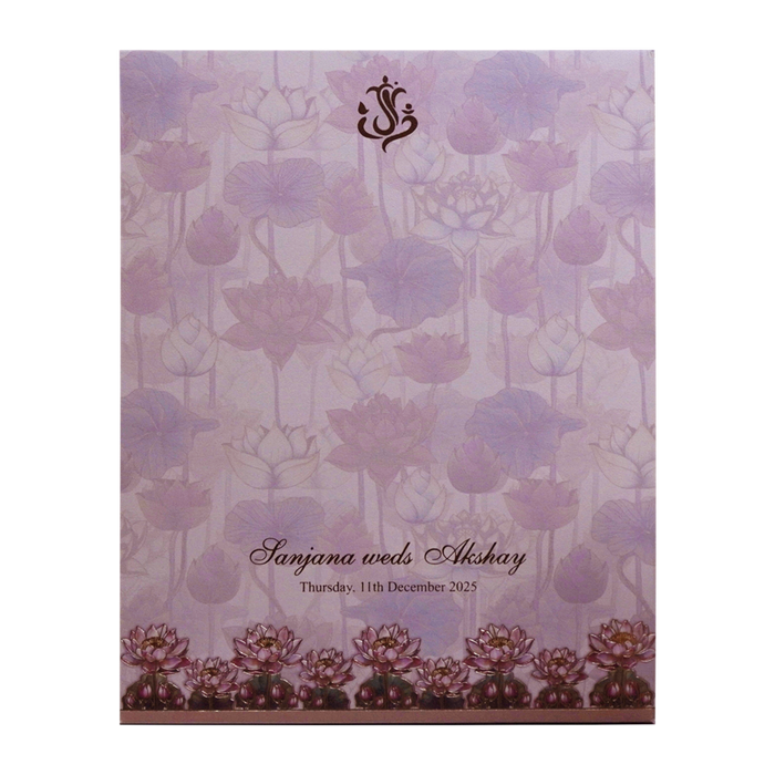 Cream Premium Padded Wedding Card-King of Cards