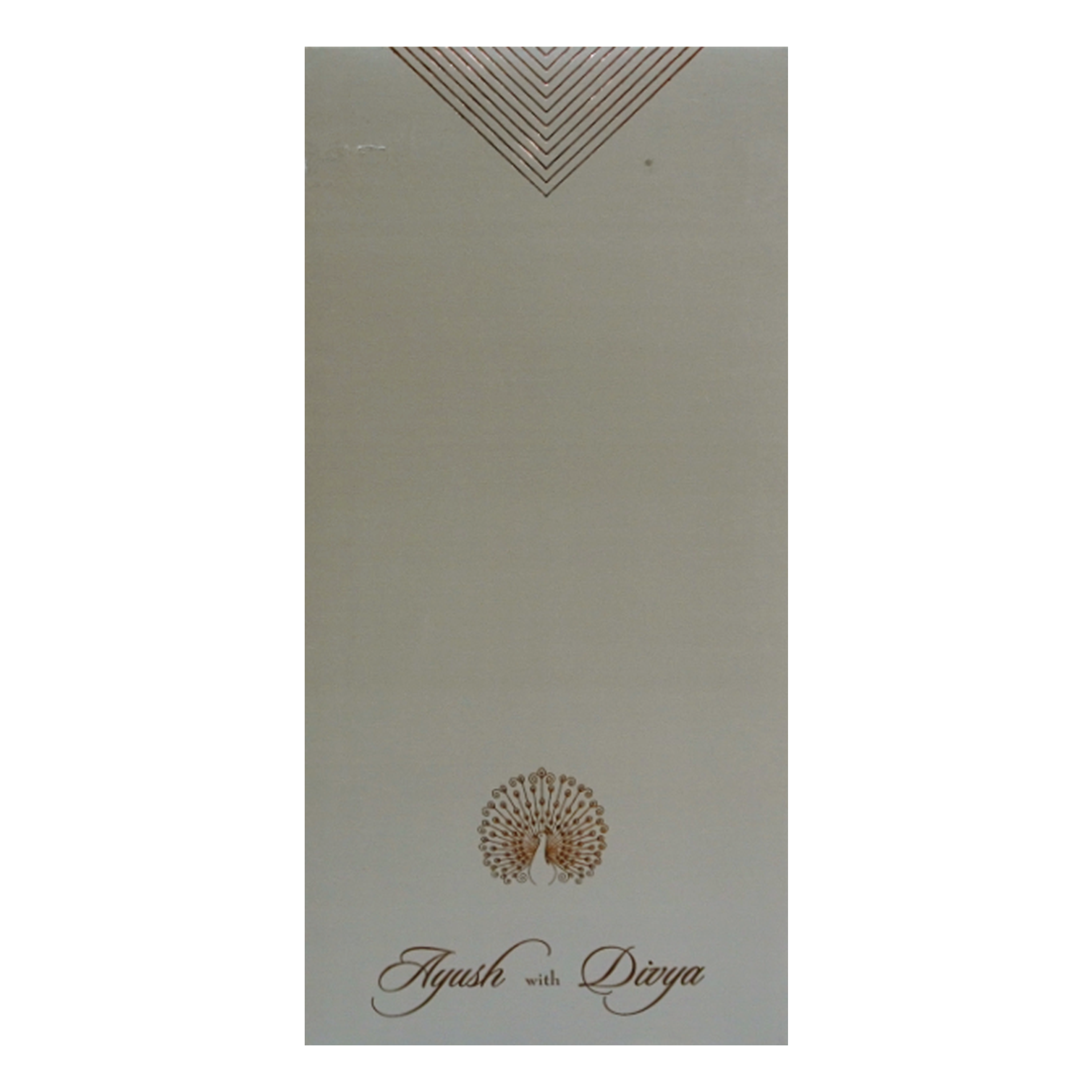 Light Grey Single Sheet Card-KRCS7162